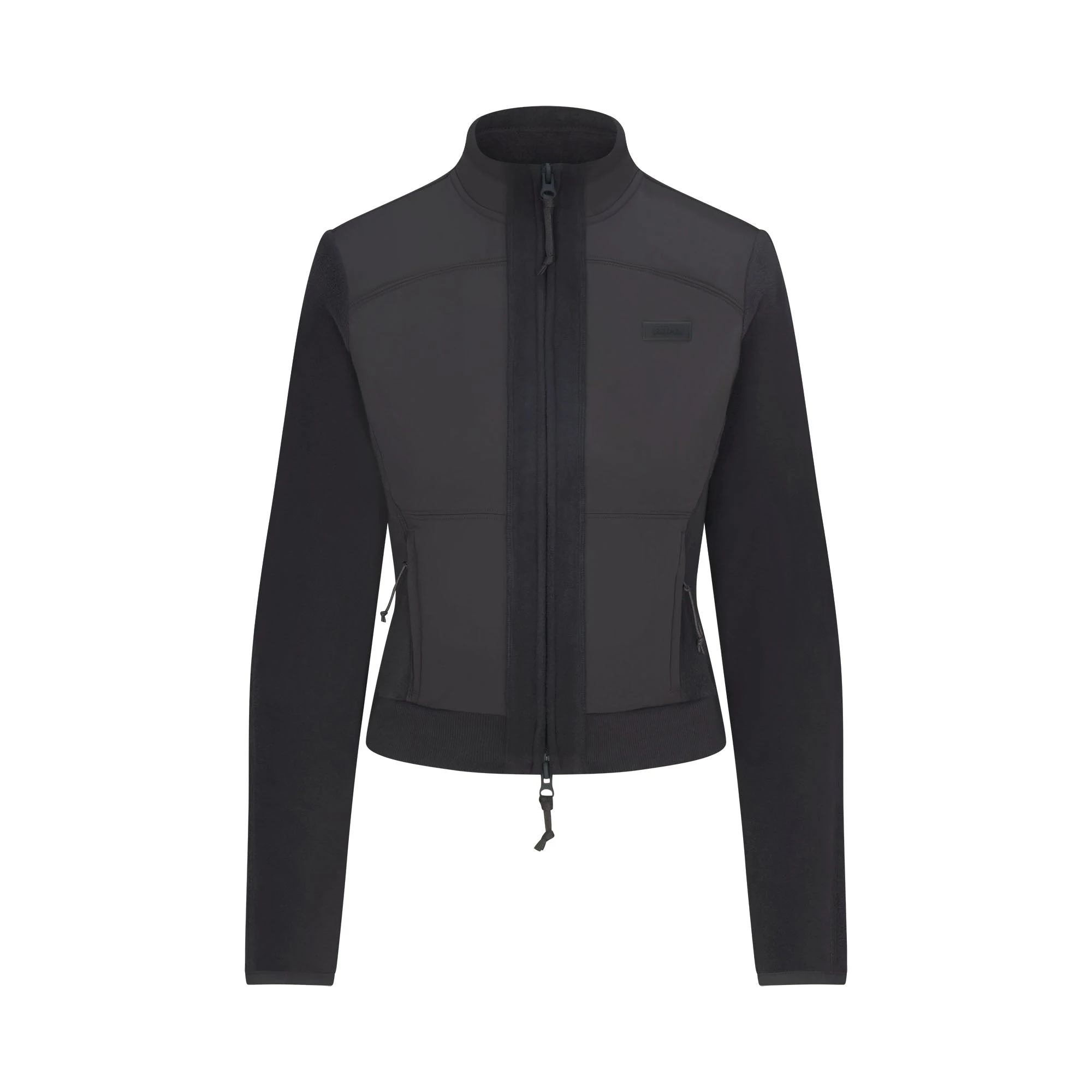 FLEECE LOUNGE FITTED JACKET | STORM FLAT ON A WHITE BACKGROUND | FLT