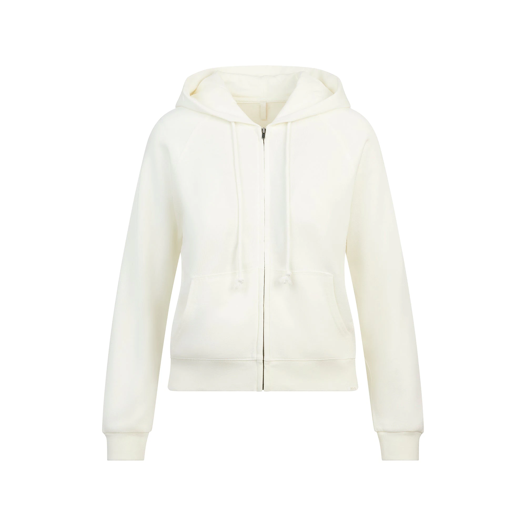 LIGHTWEIGHT FLEECE ZIP UP HOODIE | MARBLE FLAT ON A WHITE BACKGROUND | FLT