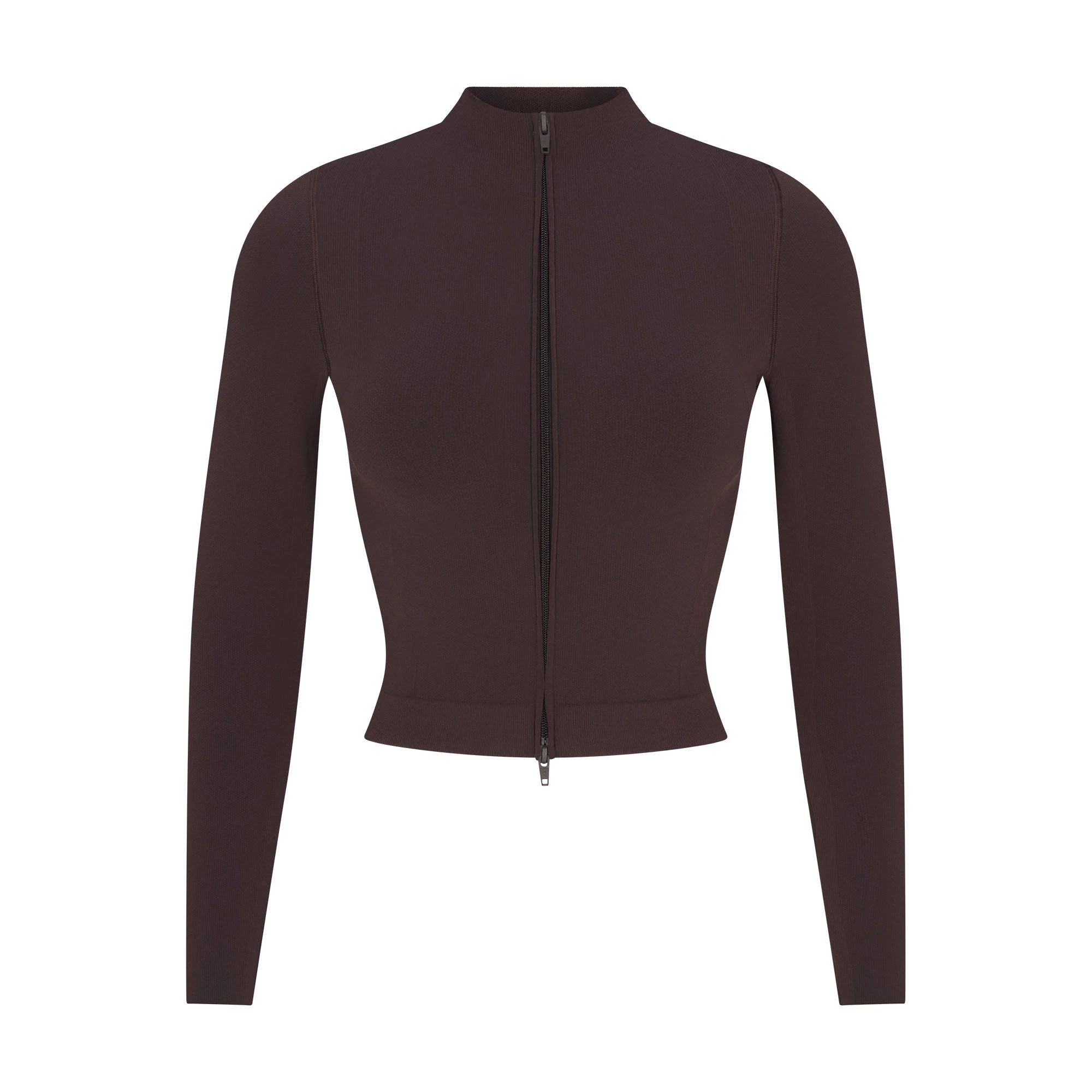 NikeSKIMS VINTAGE SEAMLESS FULL ZIP JACKET | PHOENIX FLAT ON A WHITE BACKGROUND | FLT