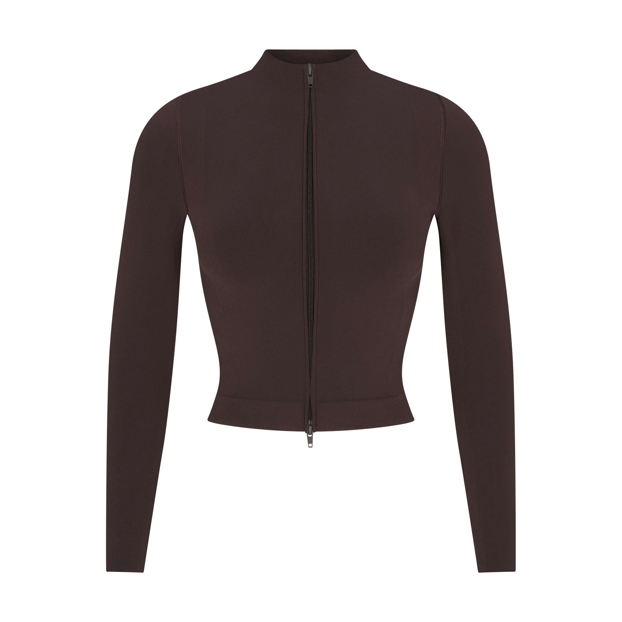 NikeSKIMS VINTAGE SEAMLESS FULL ZIP JACKET | PHOENIX FLAT ON A WHITE BACKGROUND | FLT