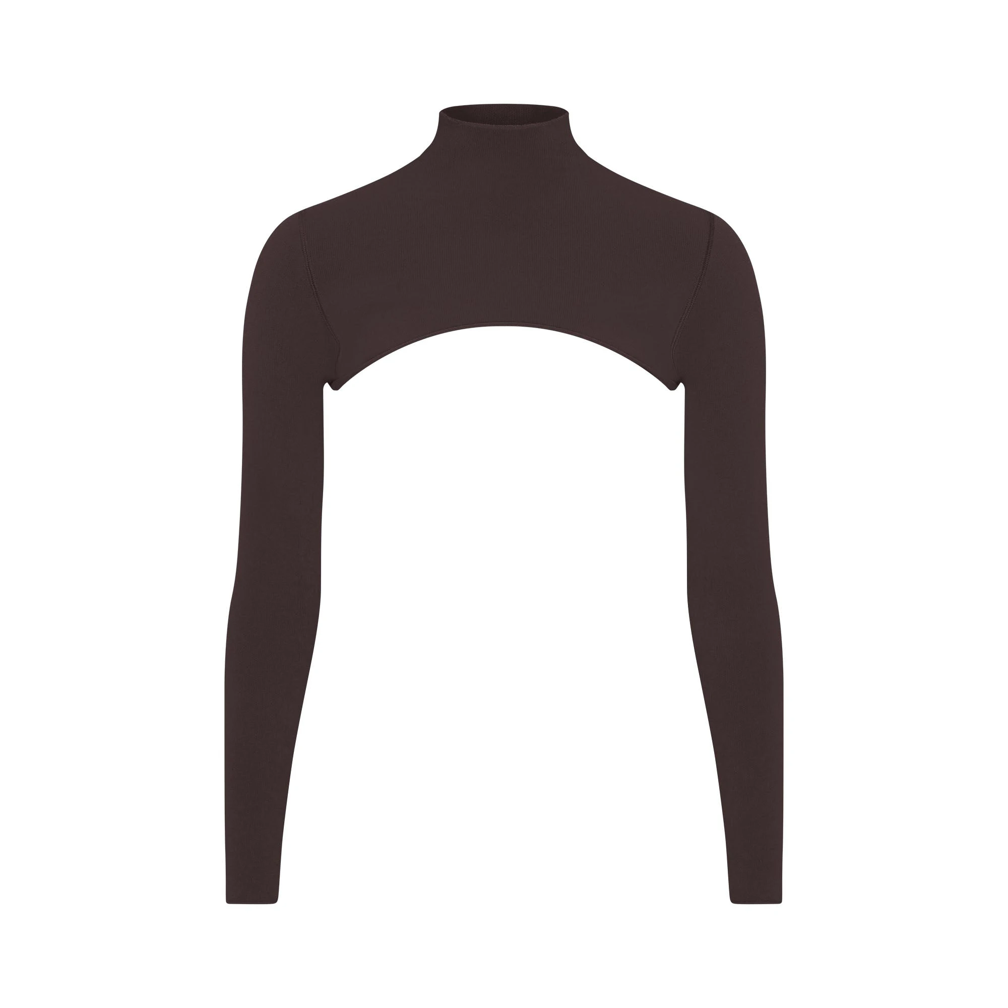 NikeSKIMS VINTAGE SEAMLESS SHRUG | PHOENIX FLAT ON A WHITE BACKGROUND | FLT