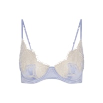 SILK LACE UNLINED DEMI BRA