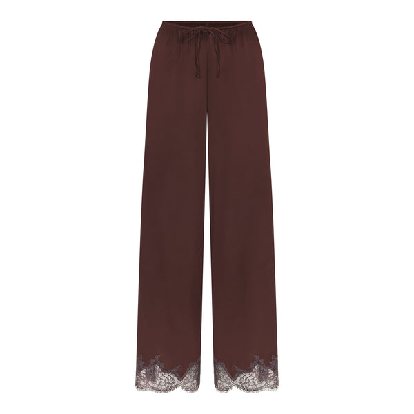 WOVEN SHINE LACE PANT | ONYX | SKIMS