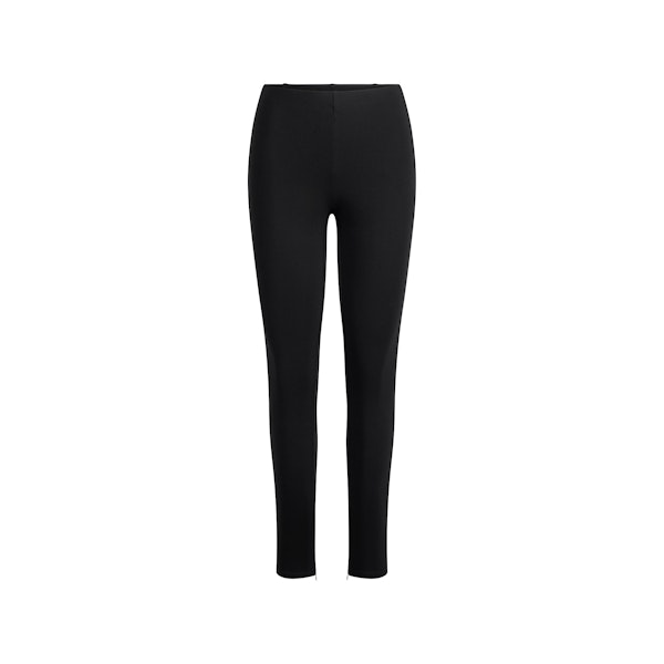 THE ESSENTIAL HIGH-WAISTED LEGGING | OBSIDIAN FLAT ON A WHITE BACKGROUND | FLT