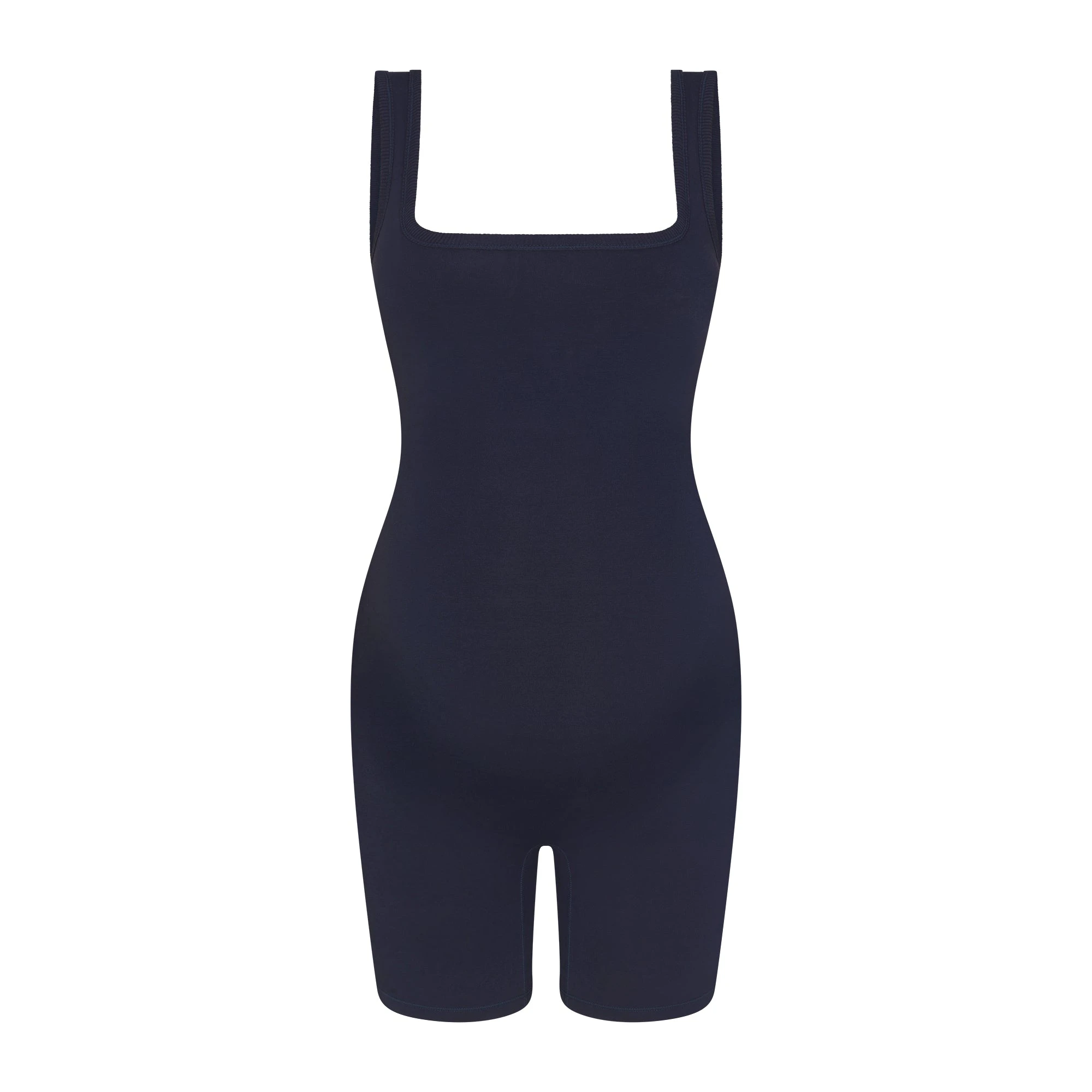 COTTON JERSEY MATERNITY ONESIE | NAVY FLAT ON A WHITE BACKGROUND | FLT