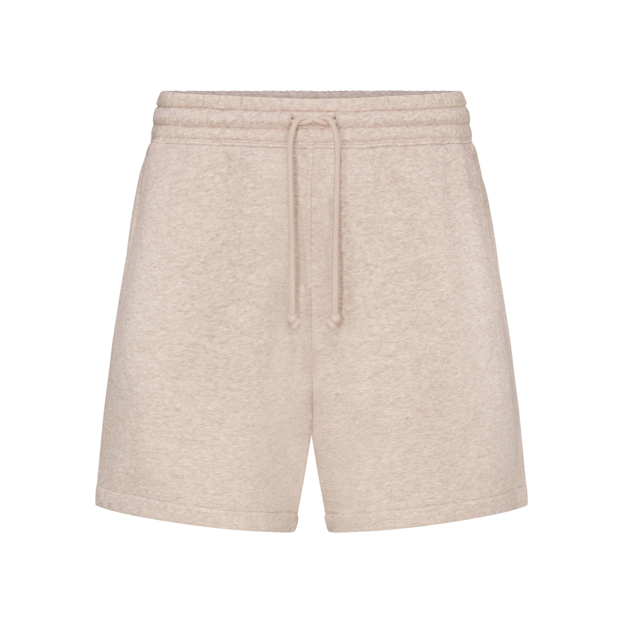FLEECE LOUNGE MENS RELAXED SHORT | DESERT HEATHER FLAT ON A WHITE BACKGROUND | FLT