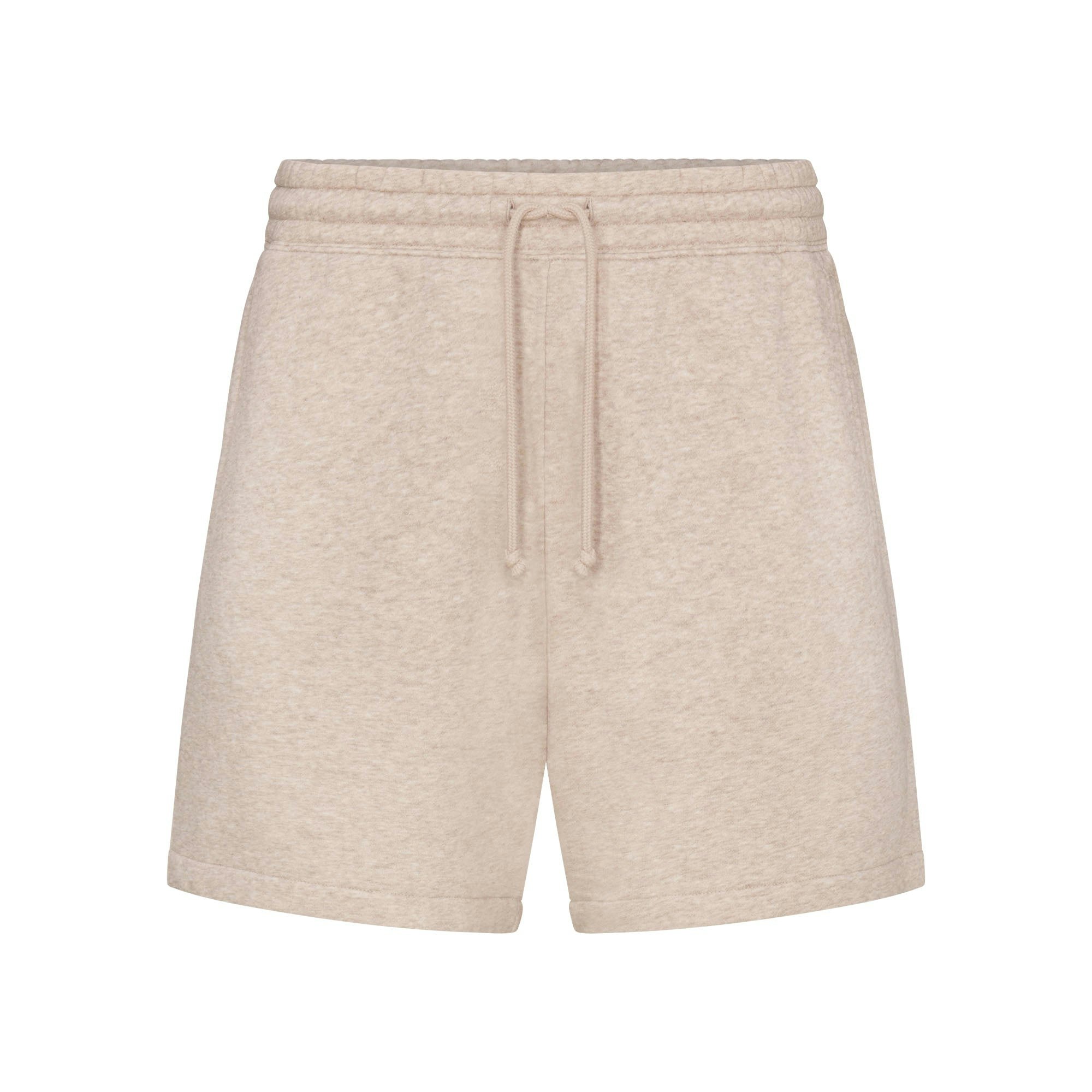 FLEECE LOUNGE MENS RELAXED SHORT | DESERT HEATHER FLAT ON A WHITE BACKGROUND | FLT