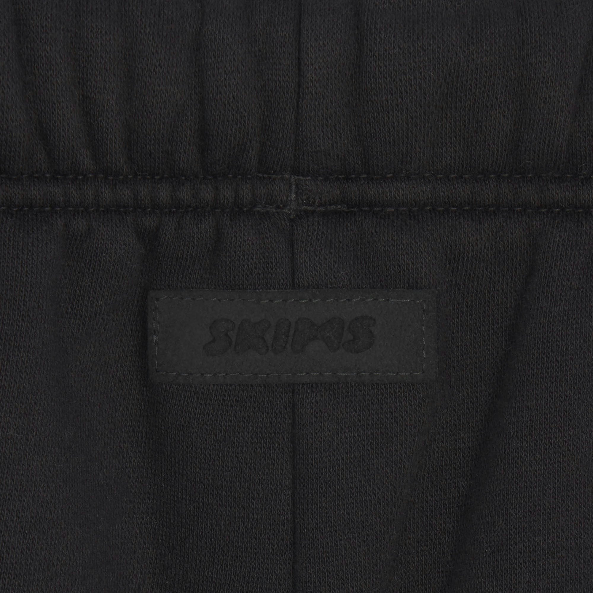 FLEECE LOUNGE MENS RELAXED SHORT | WASHED ONYX ADDITIONAL FABRIC DETAILS