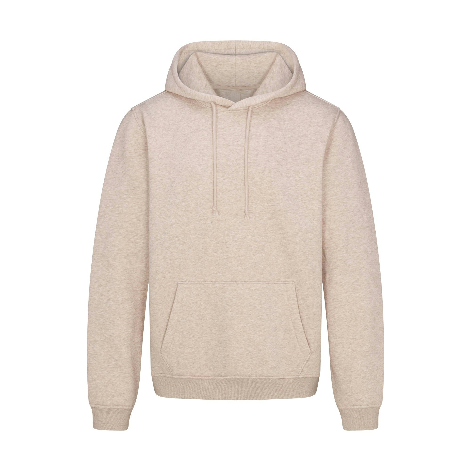 FLEECE LOUNGE MENS CLASSIC HOODIE | DESERT HEATHER FLAT ON A WHITE BACKGROUND | FLT