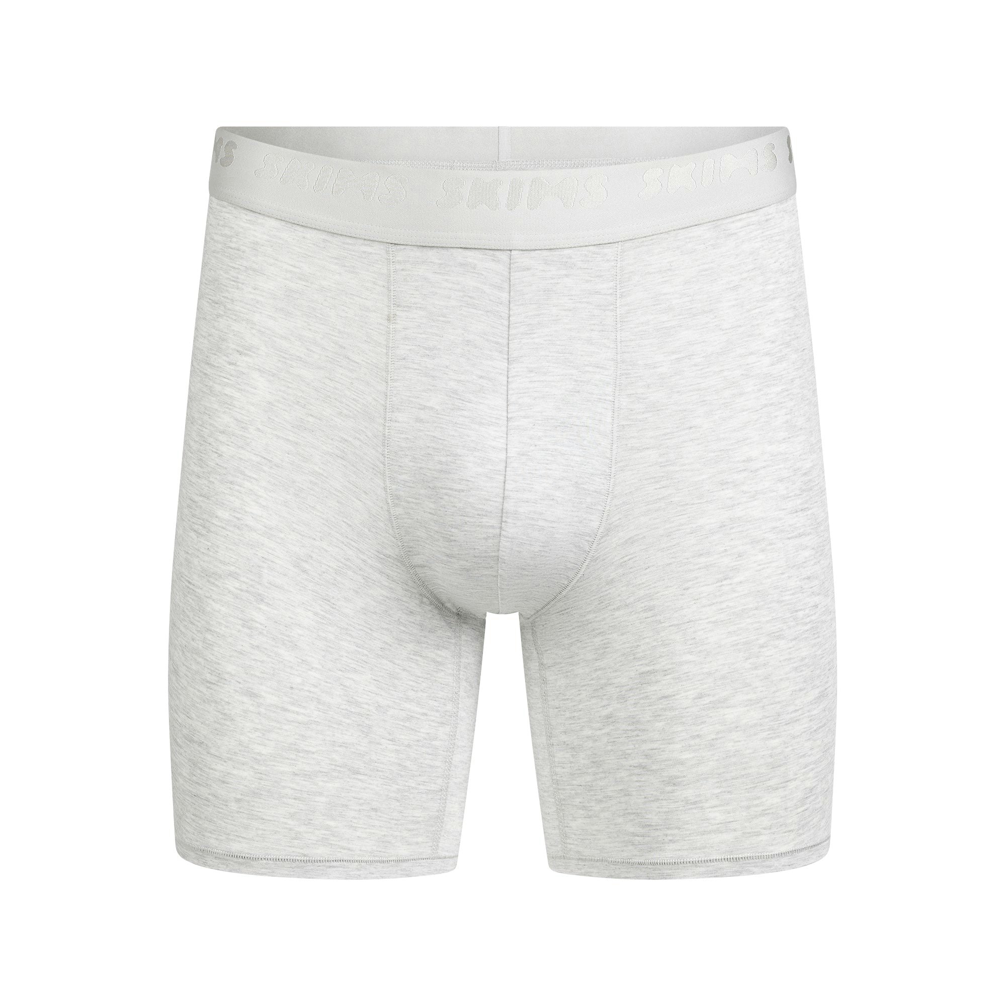SKIMS STRETCH MENS 3" BOXER BRIEF 3-PACK | LAUREL MULTI FLAT ON A WHITE BACKGROUND | FLT