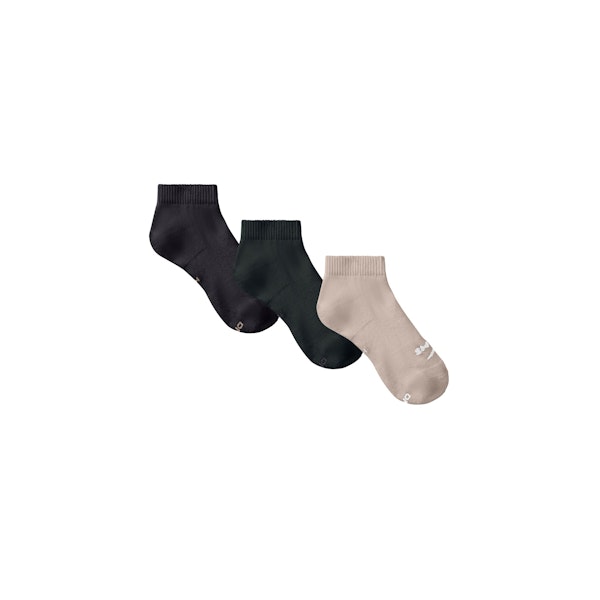 NikeSKIMS ACCESSORIES DRI-FIT ANKLE SOCK 3-PACK | DARK TEAL MULTI FLAT ON A WHITE BACKGROUND | FLT