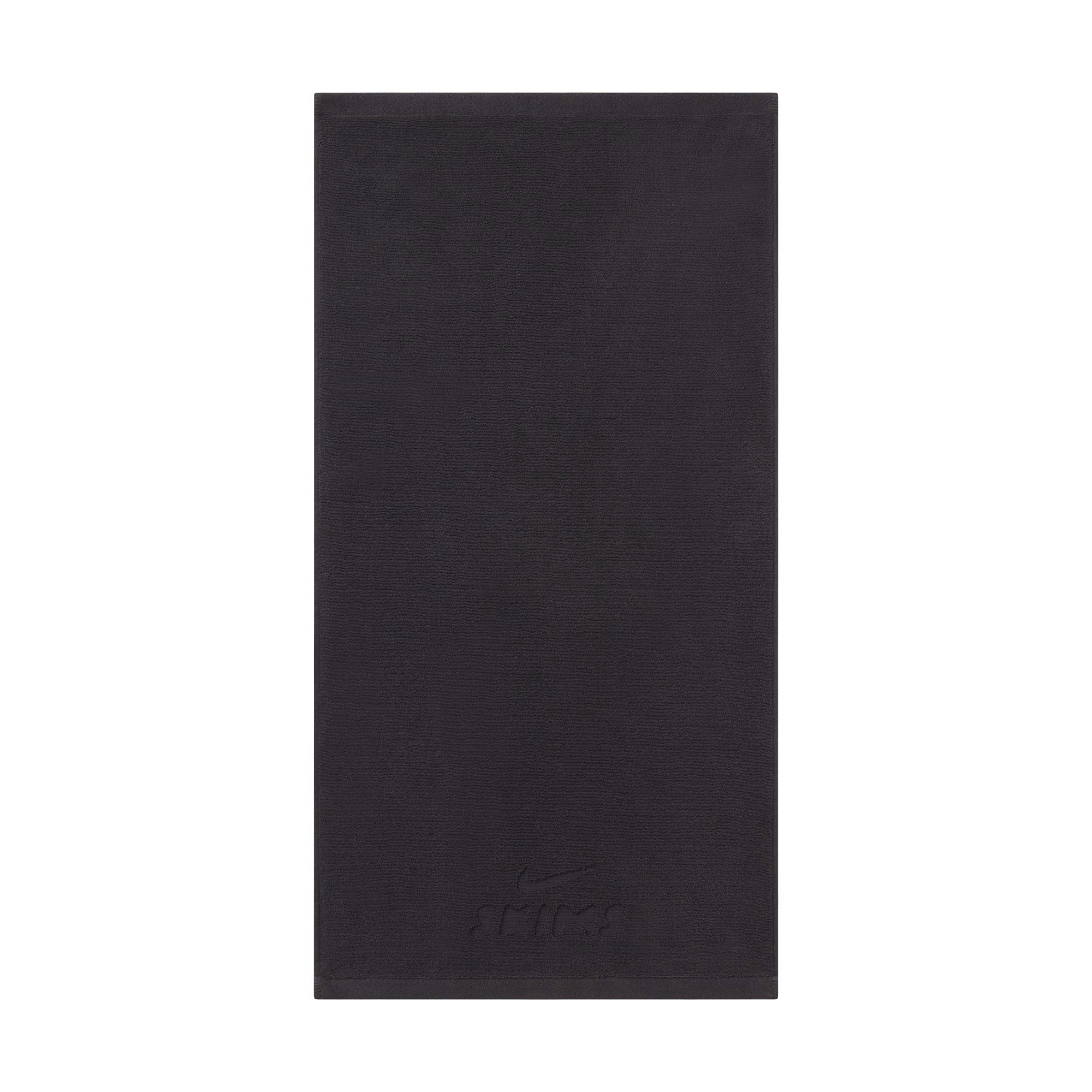 NikeSKIMS ACCESSORIES SMALL TOWEL | OBSIDIAN FLAT ON A WHITE BACKGROUND