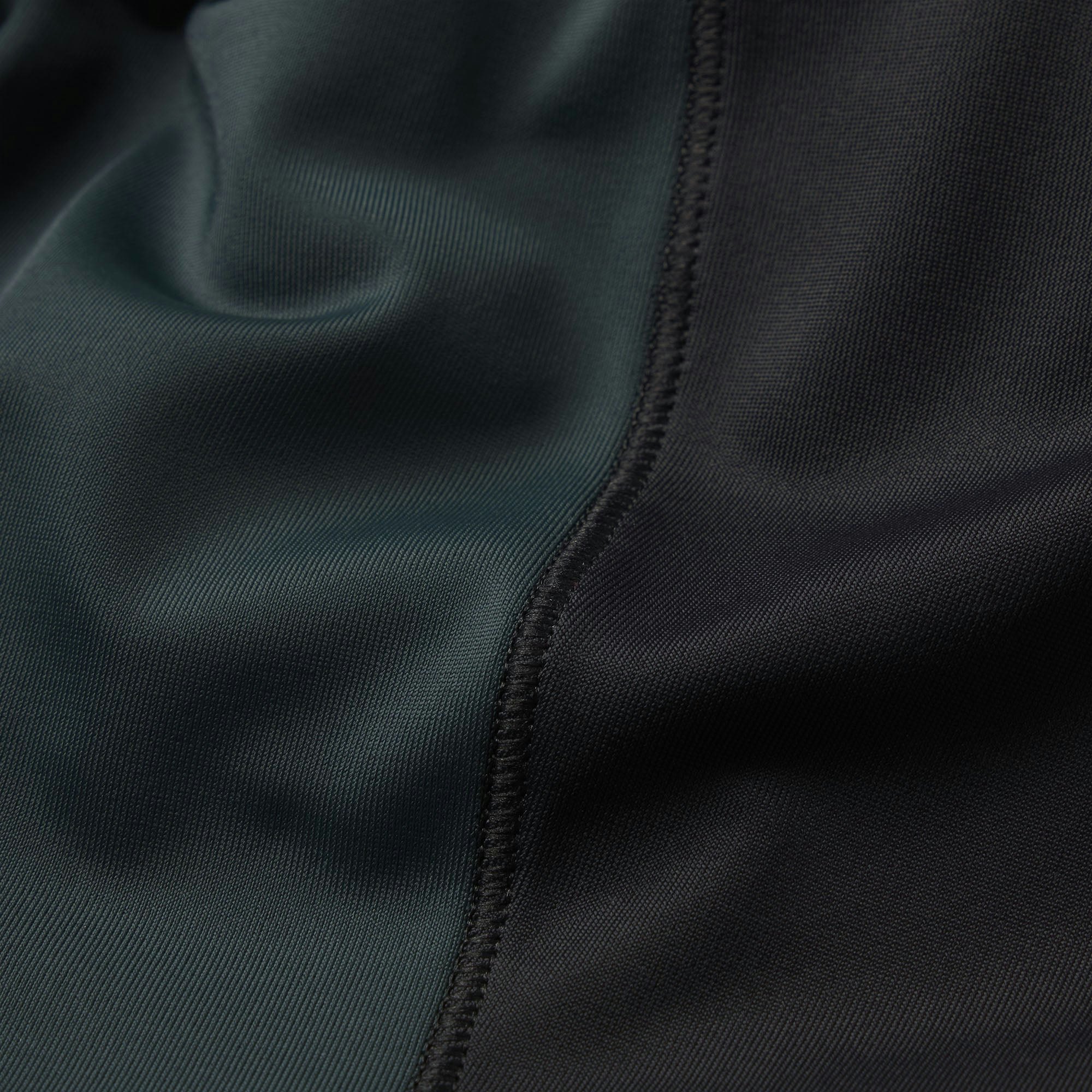 NikeSKIMS SHINE FRONT ZIP BRA | OBSIDIAN AND DARK TEAL ADDITIONAL FABRIC DETAILS