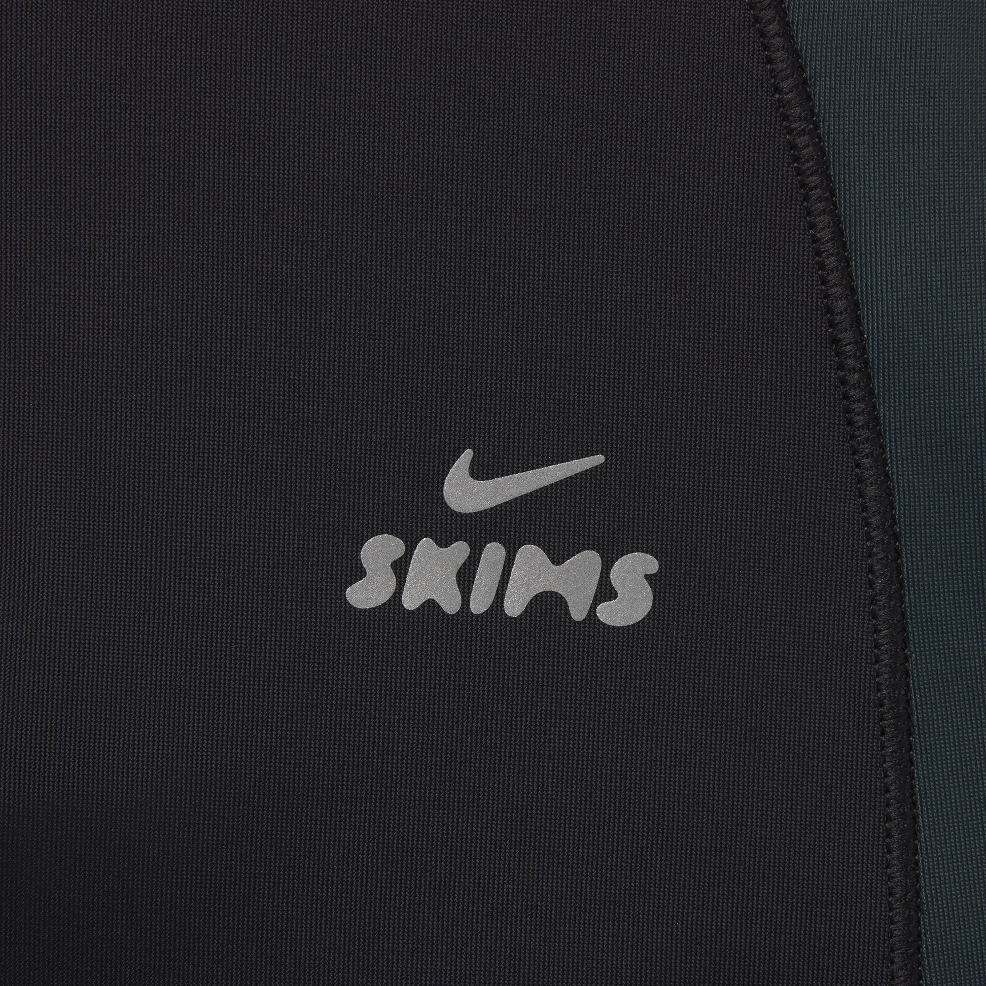 NikeSKIMS SHINE ZIP FRONT LONG ONE PIECE | OBSIDIAN AND DARK TEAL