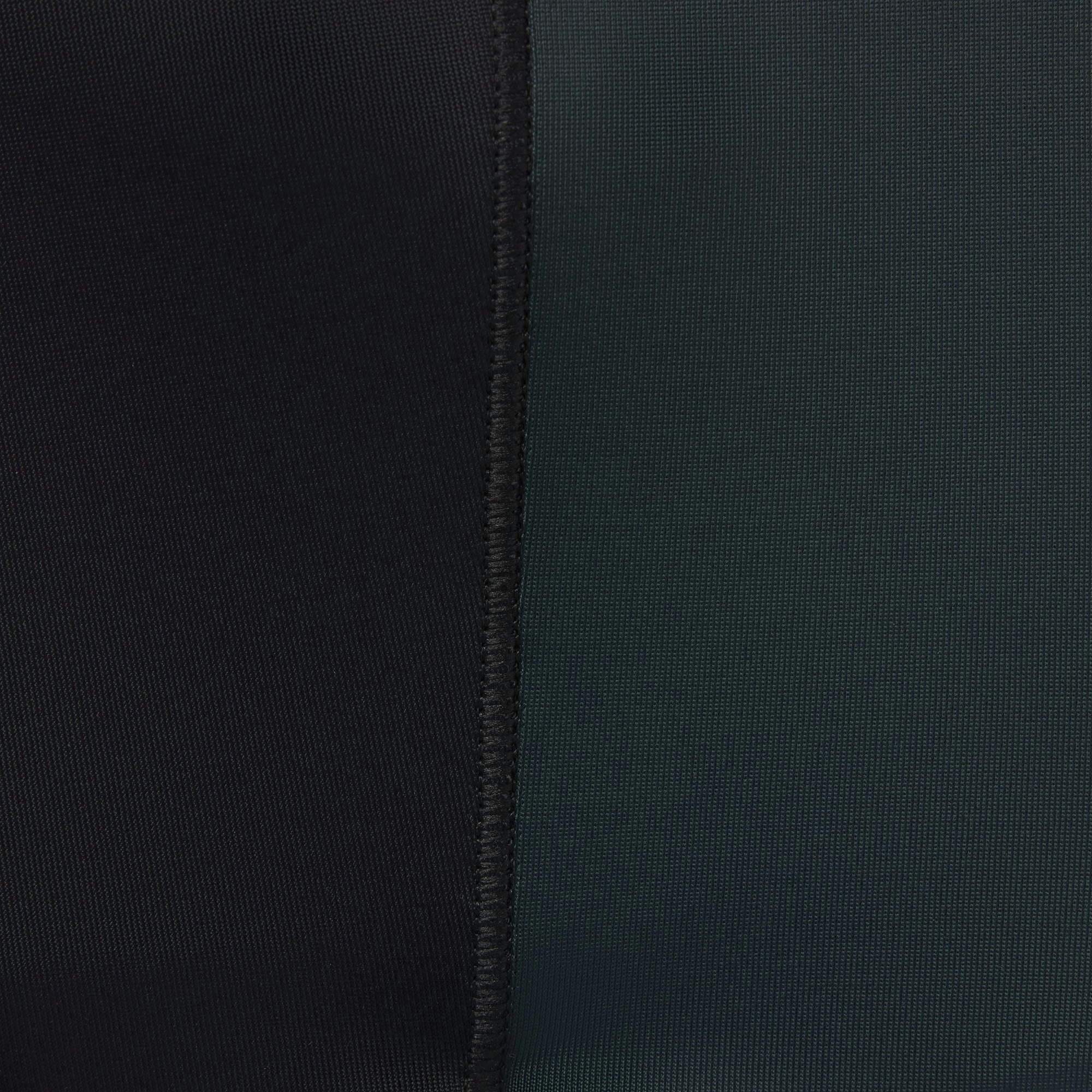 NikeSKIMS SHINE ZIP FRONT LONG ONESIE | OBSIDIAN AND DARK TEAL ADDITIONAL FABRIC DETAILS