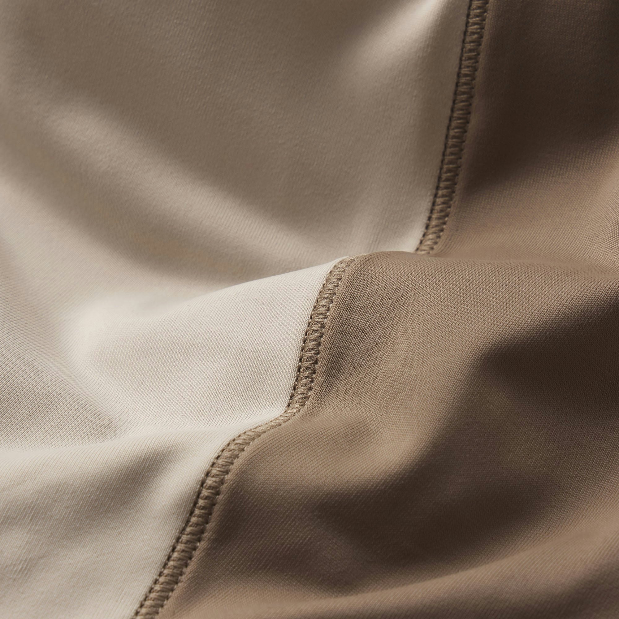 NikeSKIMS SHINE LONG SLEEVE CREW NECK | TRUFFLE AND STONE ADDITIONAL FABRIC DETAILS