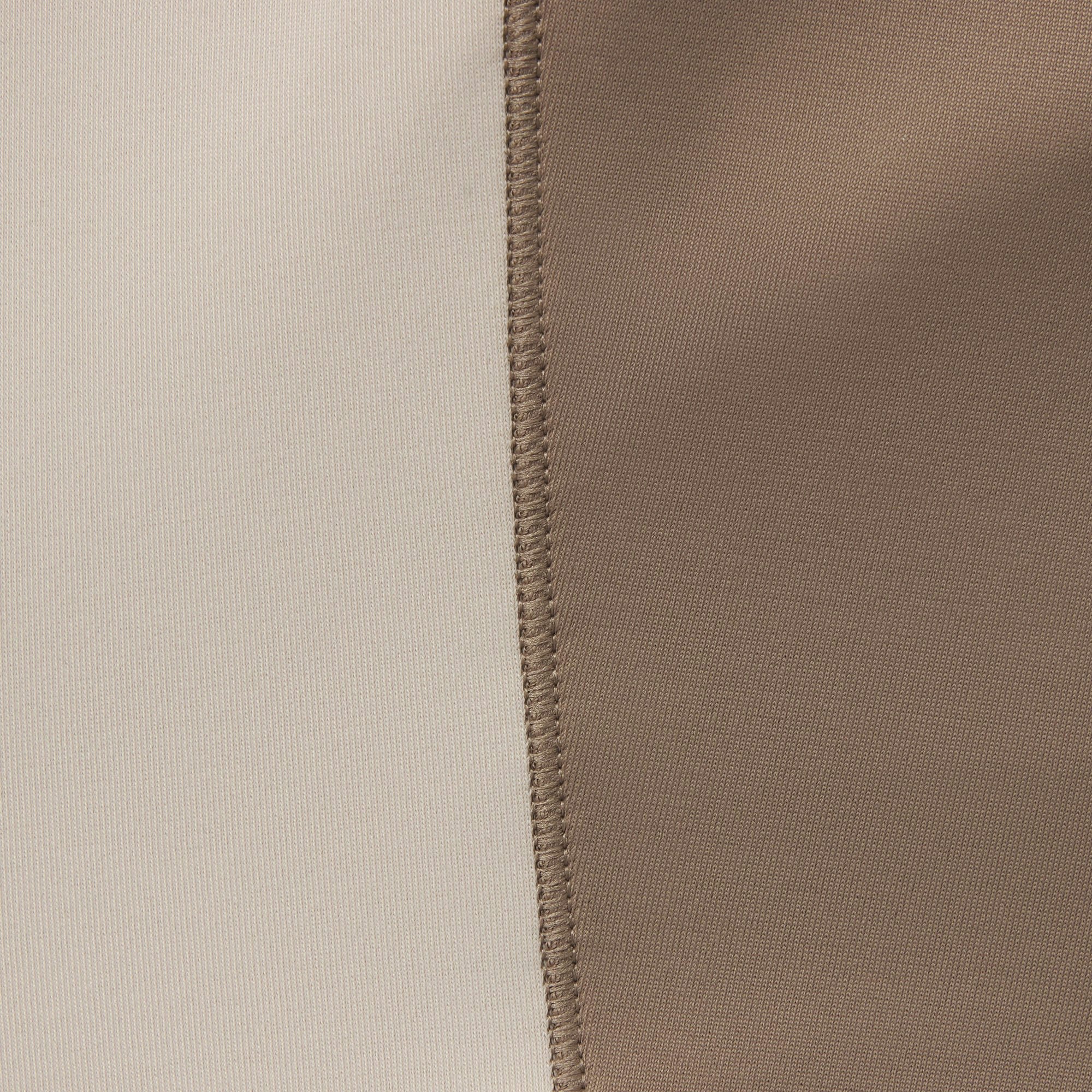 NikeSKIMS SHINE PADDED HALF SLEEVE CROP TOP | TRUFFLE AND STONE ADDITIONAL FABRIC DETAILS