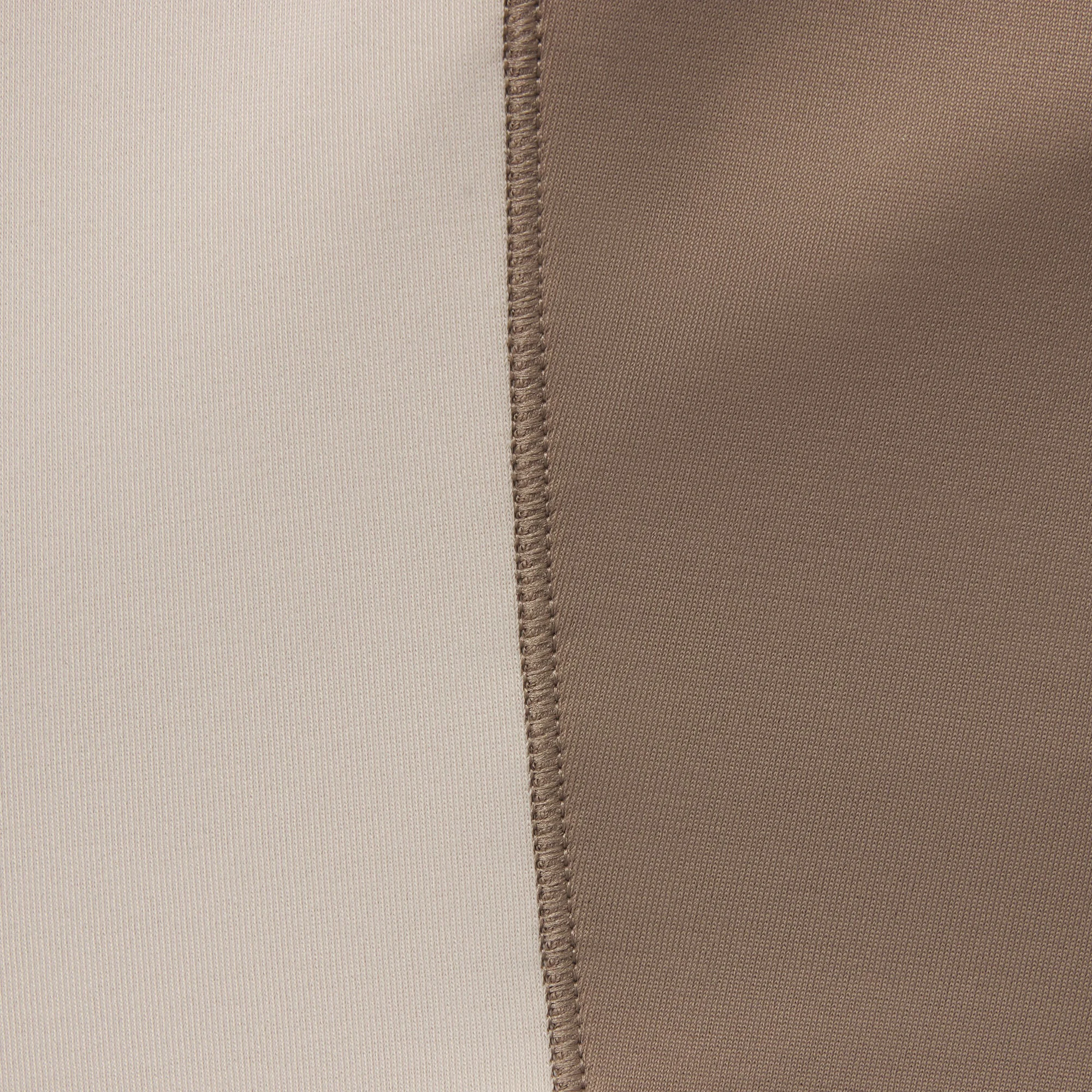 NikeSKIMS SHINE LONG SLEEVE CREW NECK | TRUFFLE AND STONE ADDITIONAL FABRIC DETAILS