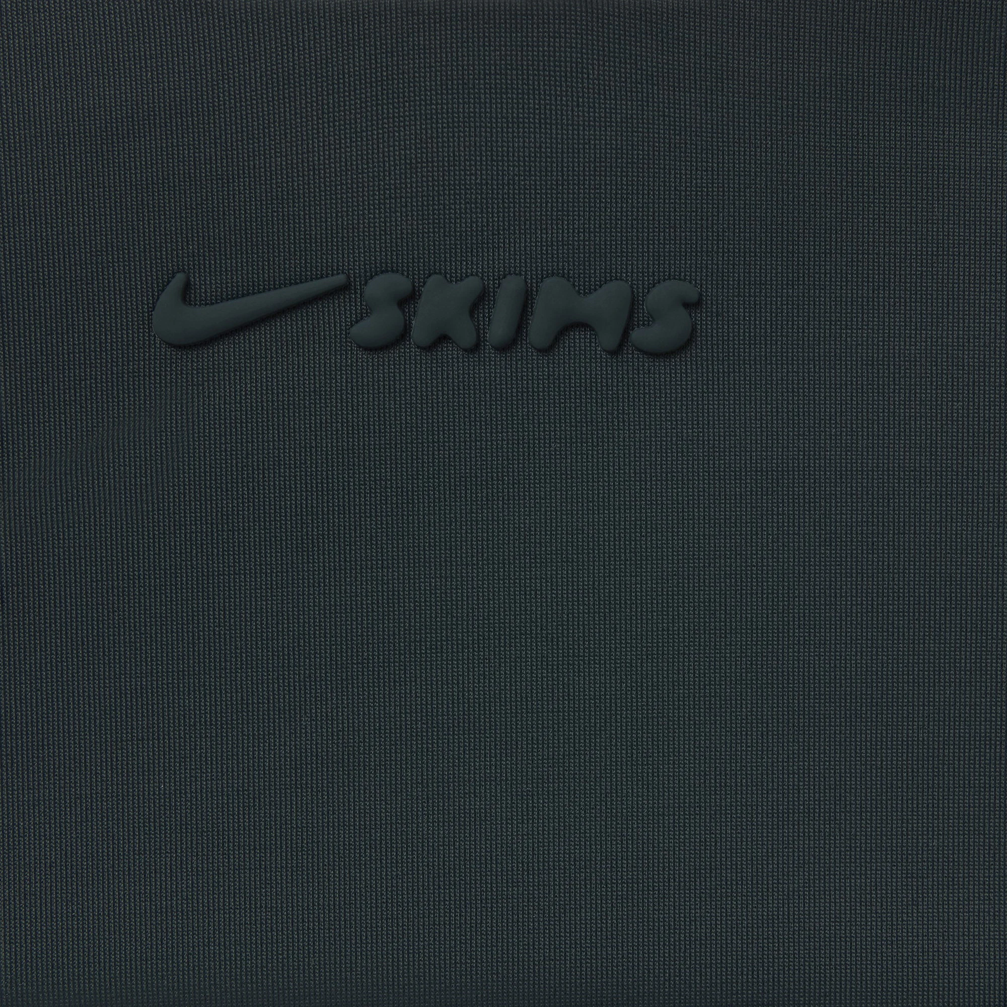 NikeSKIMS SHINE LONG SLEEVE HALF ZIP | DARK TEAL ADDITIONAL FABRIC DETAILS