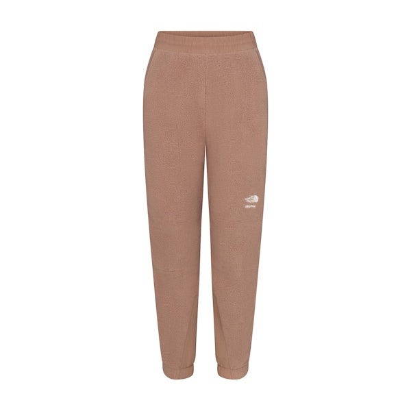 THE NORTH FACE X SKIMS 1995 RETRO DENALI FLEECE PANT | SIENNA FLAT ON A WHITE BACKGROUND | FLT