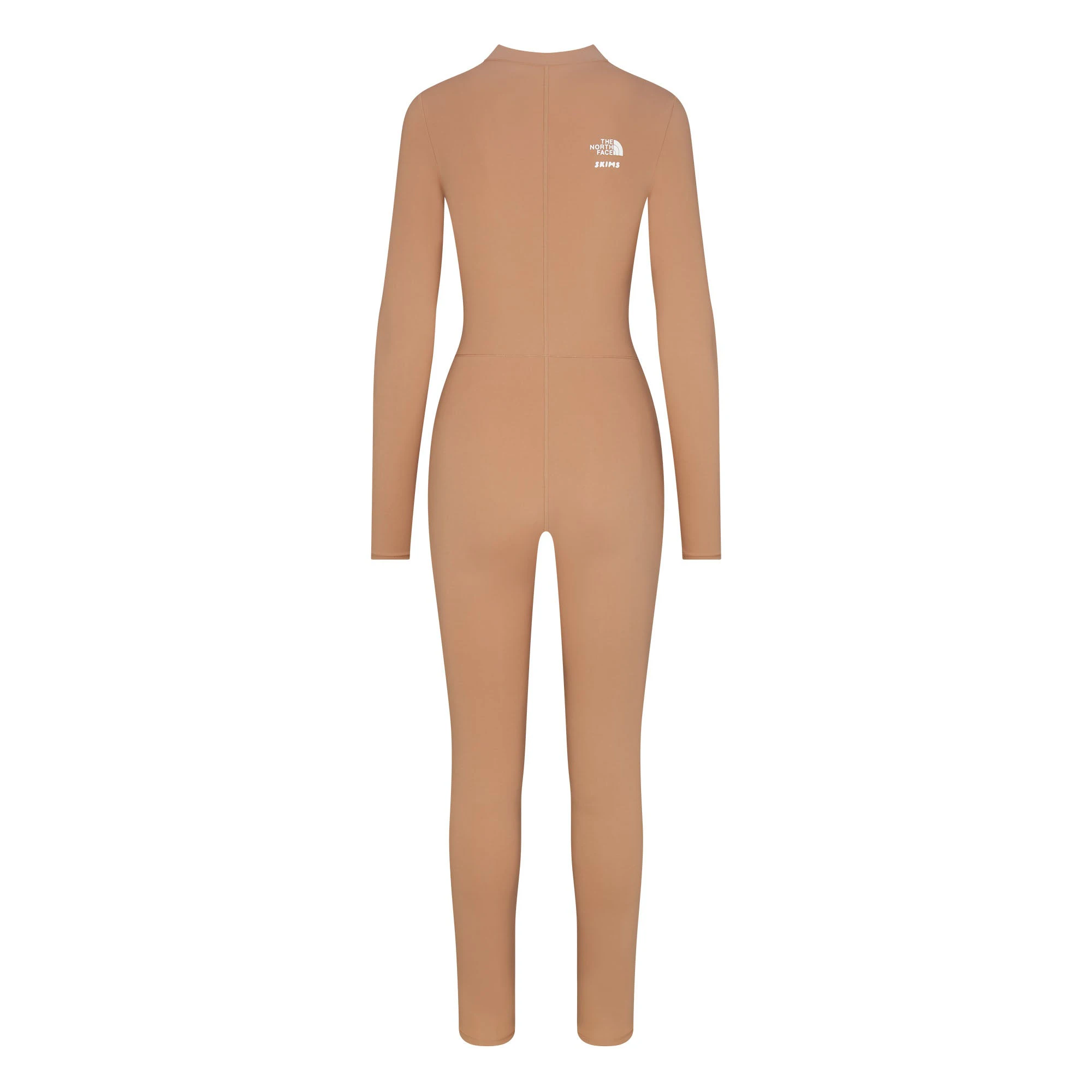 THE NORTH FACE X SKIMS REFINA BODYSUIT | OCHRE FLAT ON A WHITE BACKGROUND | FLT