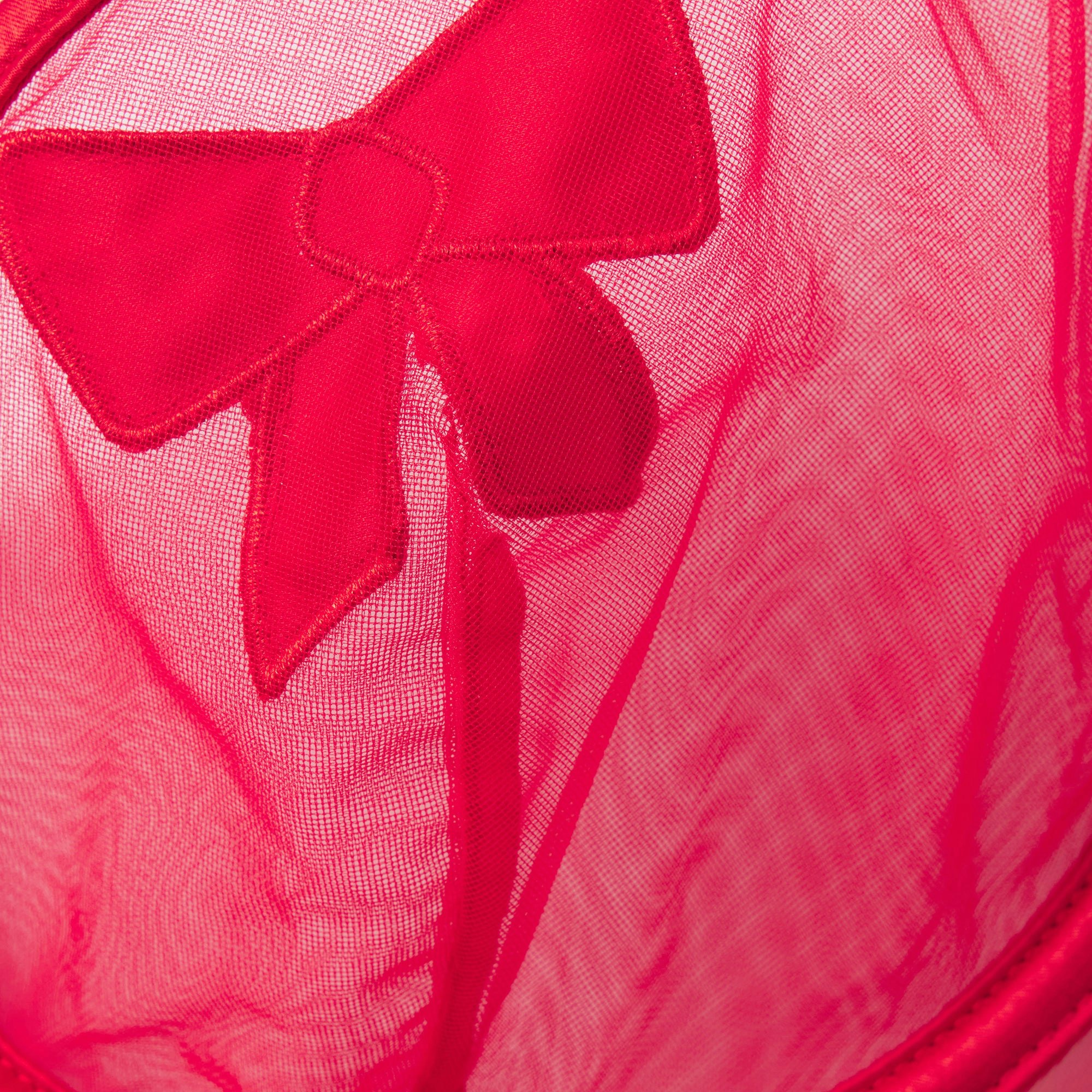 TULLE STRING THONG | RED FLAT ON A WHITE BACKGROUND | FLT