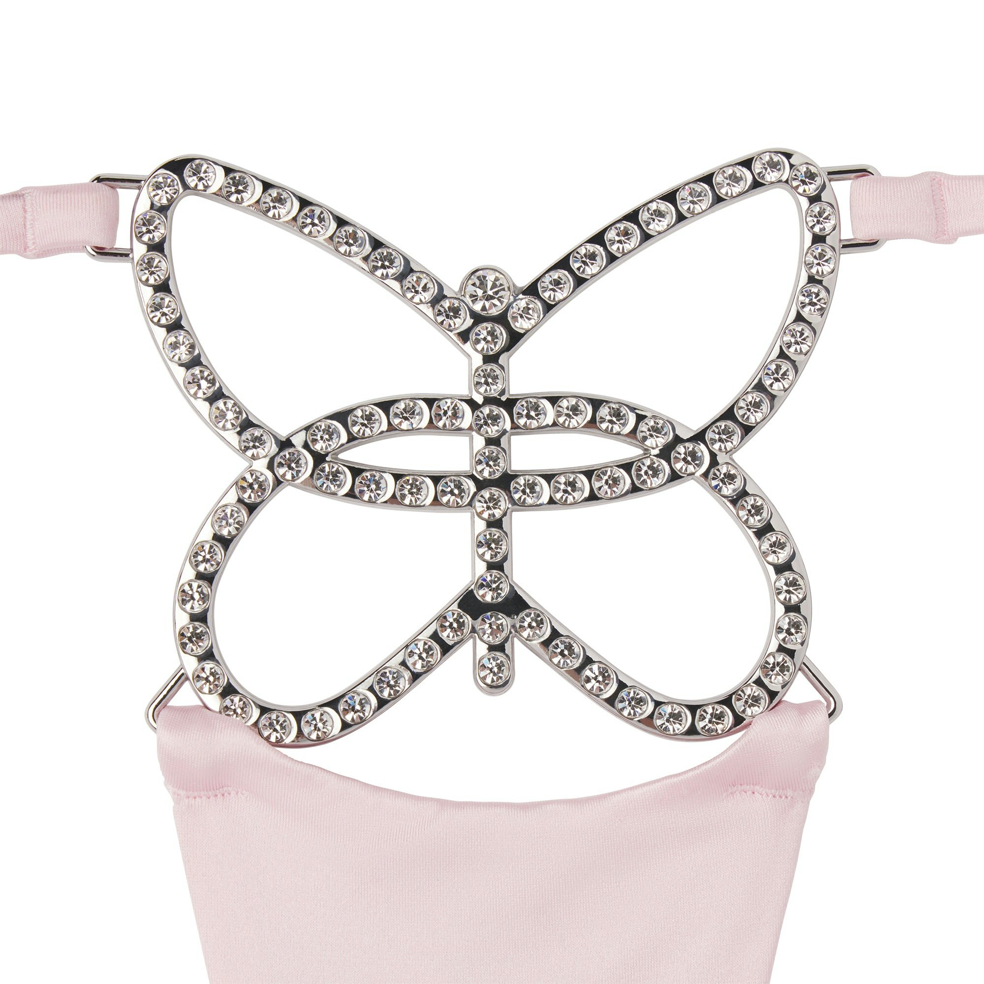 NOVELTY INTIMATES BUTTERFLY CHARM STRING THONG | BABY PINK ADDITIONAL FABRIC DETAILS
