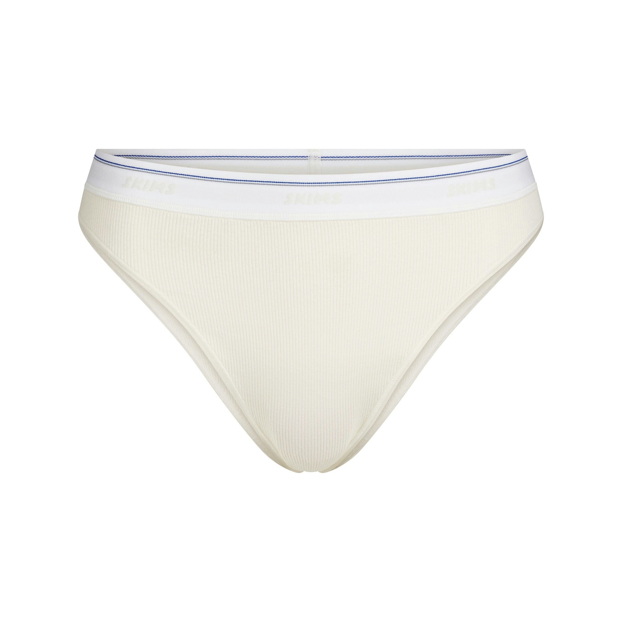 COTTON RIB BIKINI | MARBLE STRIPE FLAT ON A WHITE BACKGROUND @ | FLT