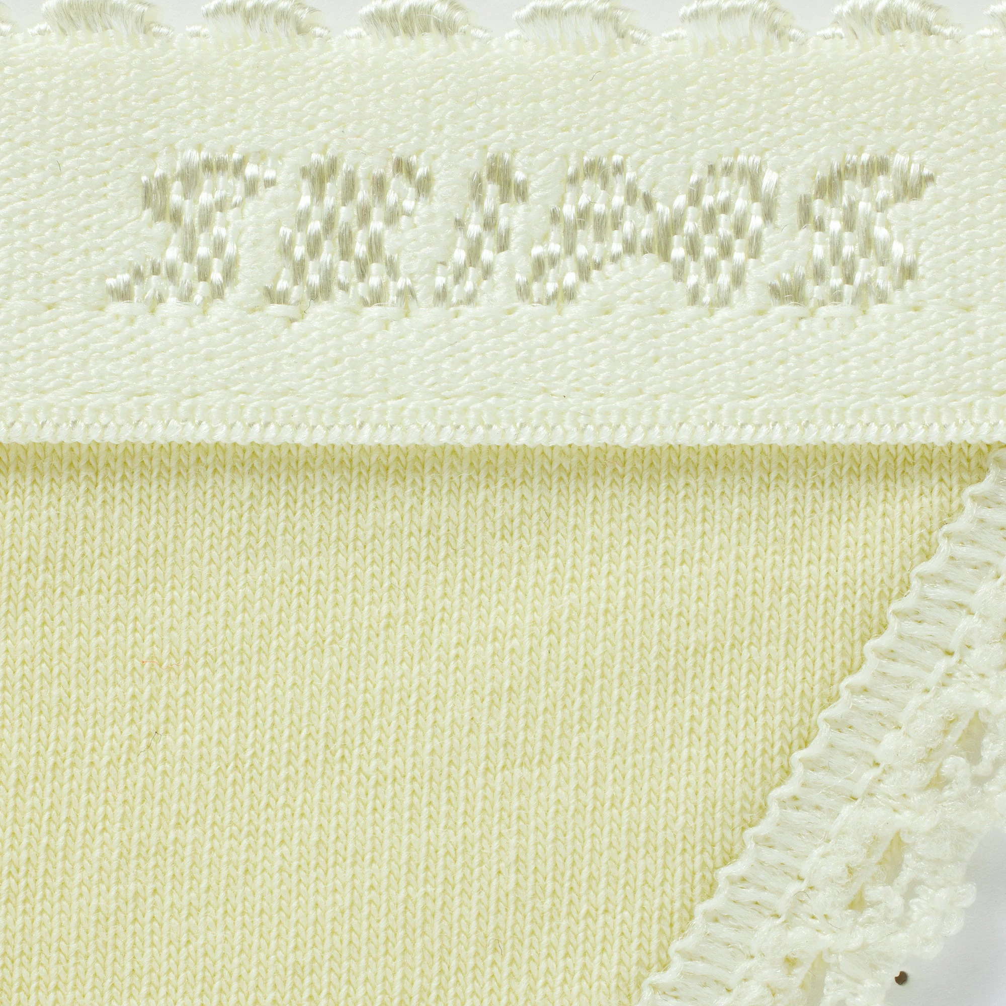 LIGHTWEIGHT COTTON LOGO PICOT STRING BIKINI | CITRON ADDITIONAL FABRIC DETAILS