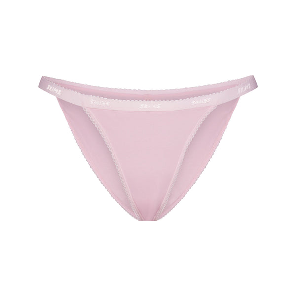 LIGHTWEIGHT COTTON logo picot string bikini by SKIMS