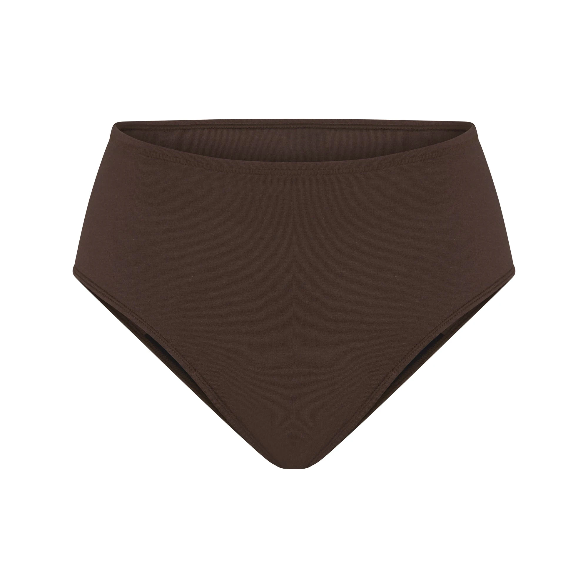 PERIOD PANTIES BRIEF | ESPRESSO FLAT ON A WHITE BACKGROUND | FLT