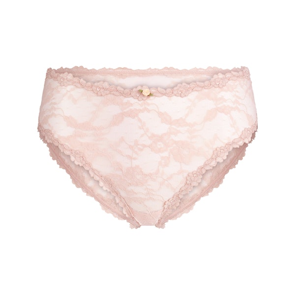 STRETCH LACE BRIEF | MORGANITE FLAT ON A WHITE BACKGROUND | FLT