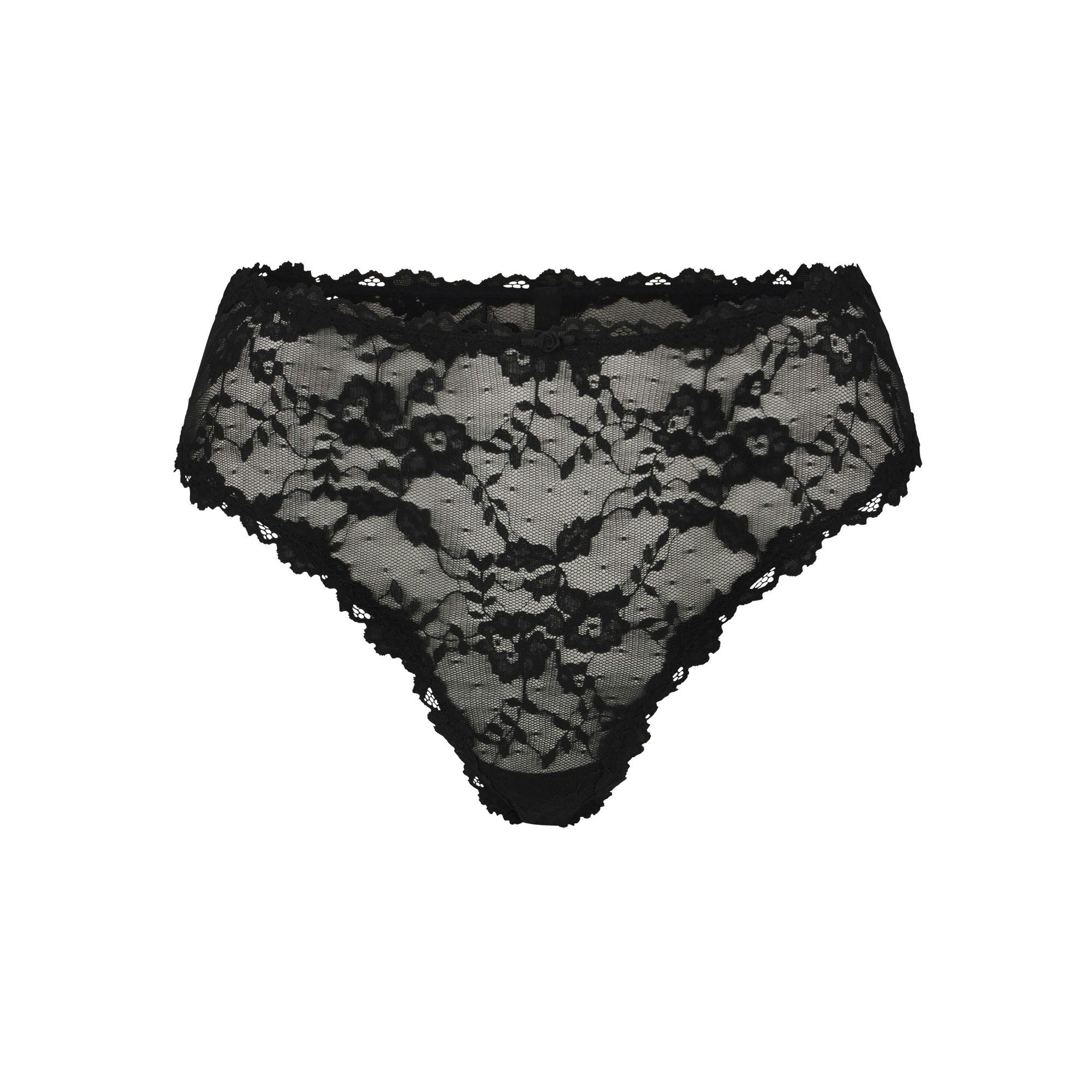 STRETCH LACE BRIEF | SOOT FLAT ON A WHITE BACKGROUND | FLT