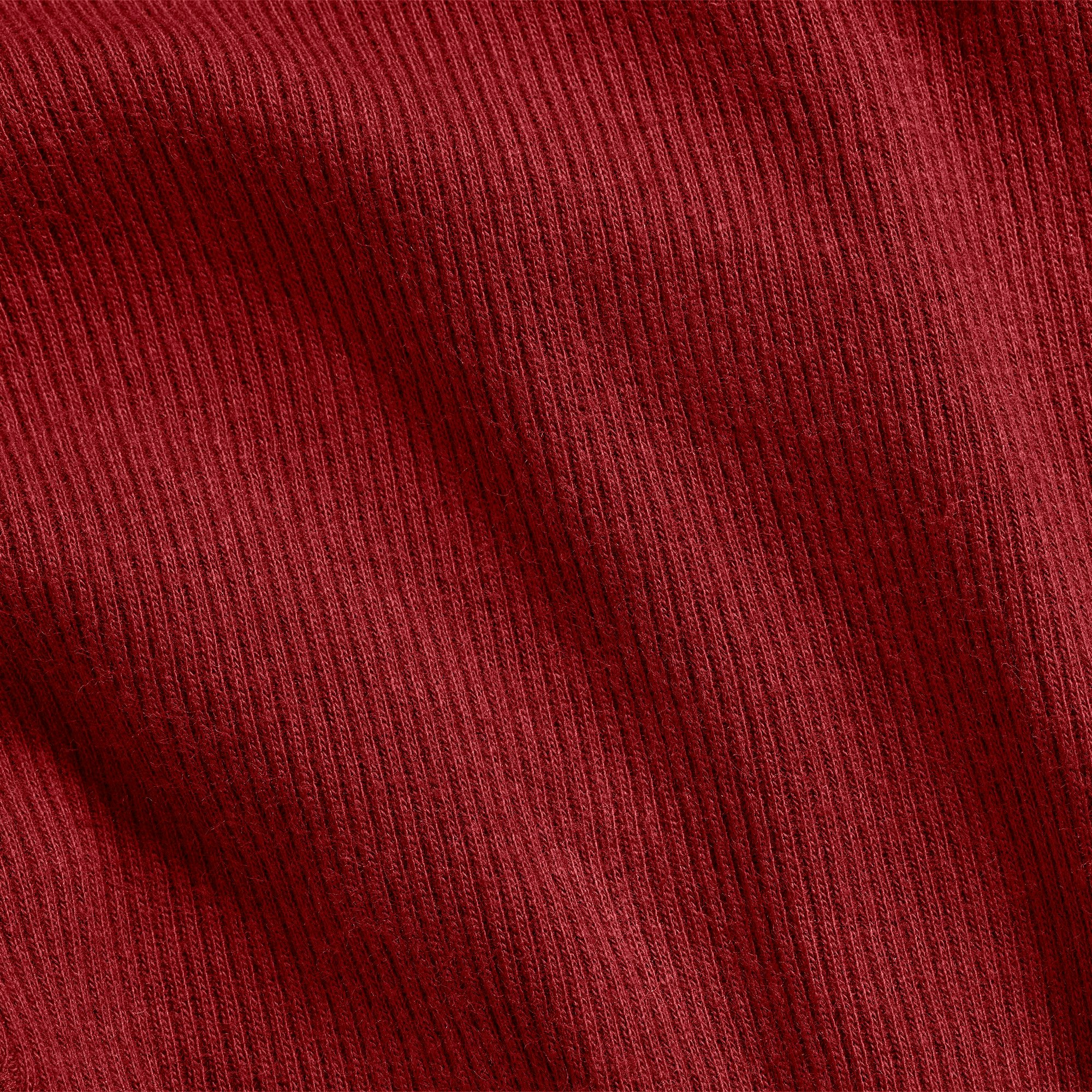 COTTON RIB SCOOP NECK HENLEY | BRICK ADDITIONAL FABRIC DETAILS | about this fabric