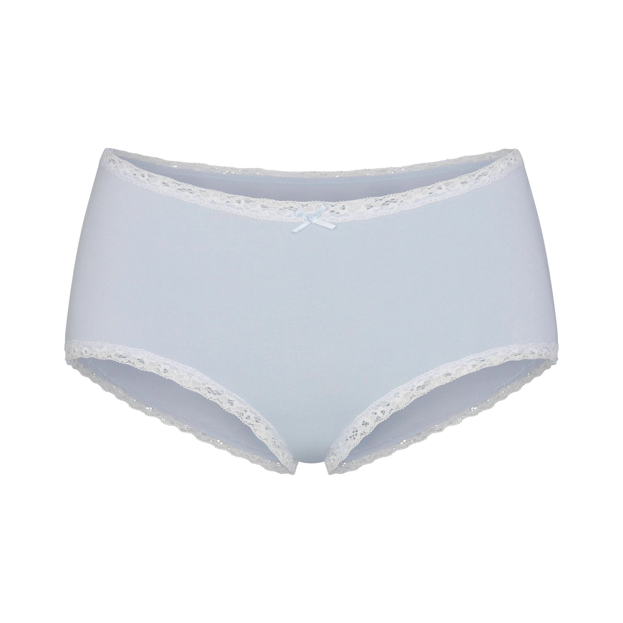 LIGHTWEIGHT COTTON LACE BOY SHORT | AIRSPACE FLAT ON A WHITE BACKGROUND | FLT