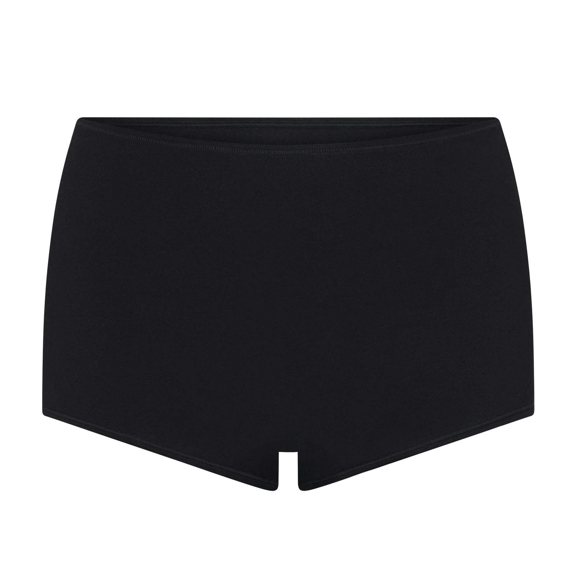 PERIOD PANTIES BOY SHORT | OBSIDIAN FLAT ON A WHITE BACKGROUND | FLT