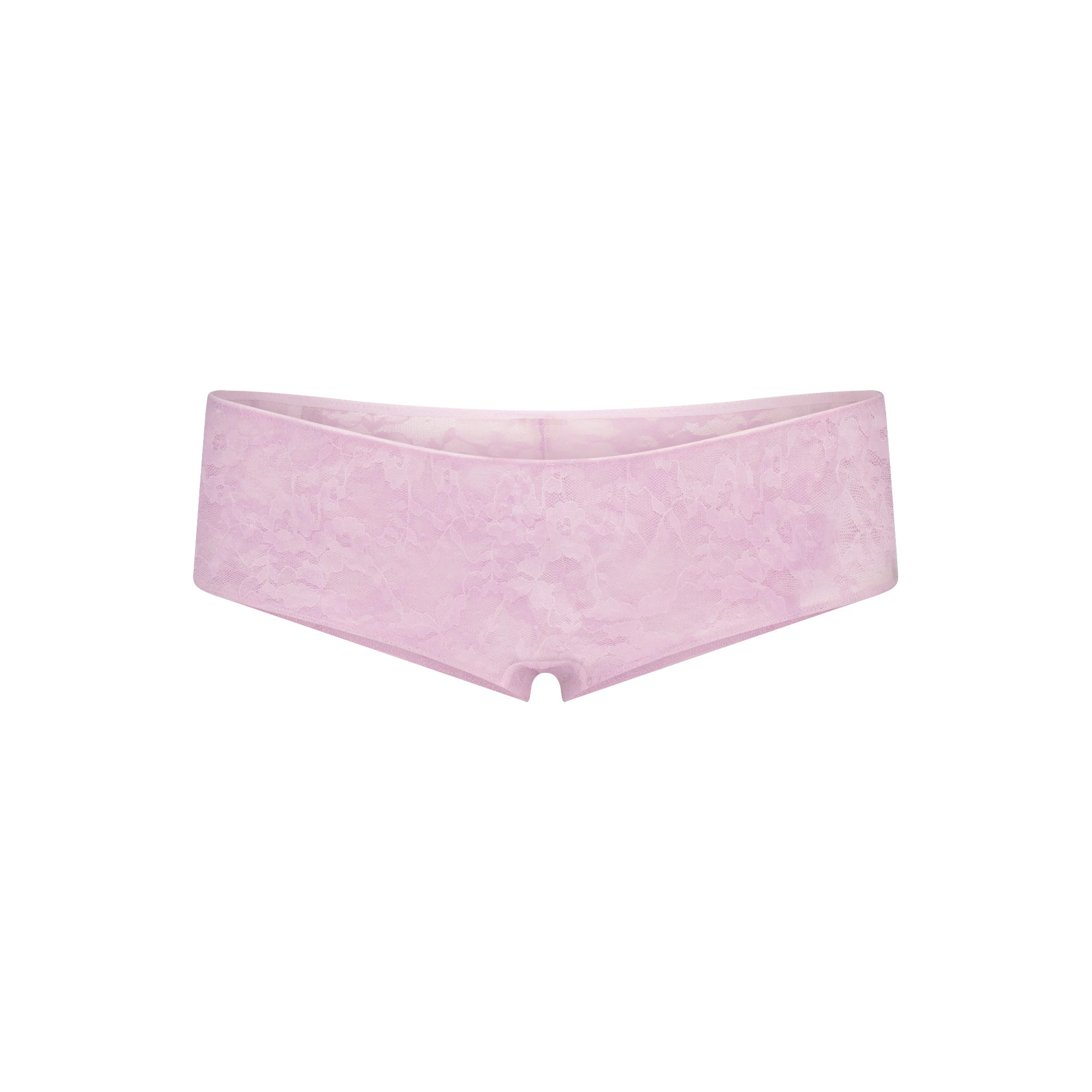 STRETCH LACE HIPSTER | BABY PINK FLAT ON A WHITE BACKGROUND | FLT