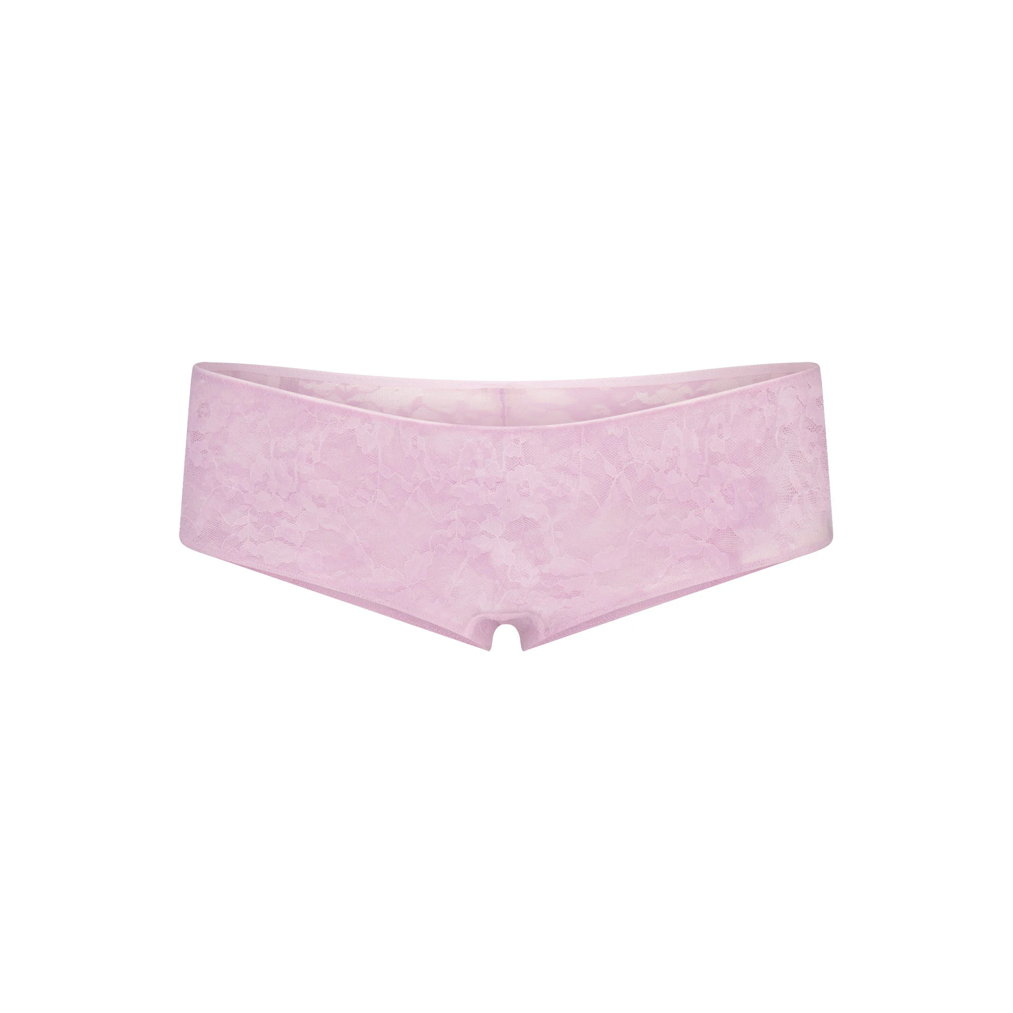 STRETCH LACE HIPSTER | BABY PINK FLAT ON A WHITE BACKGROUND | FLT