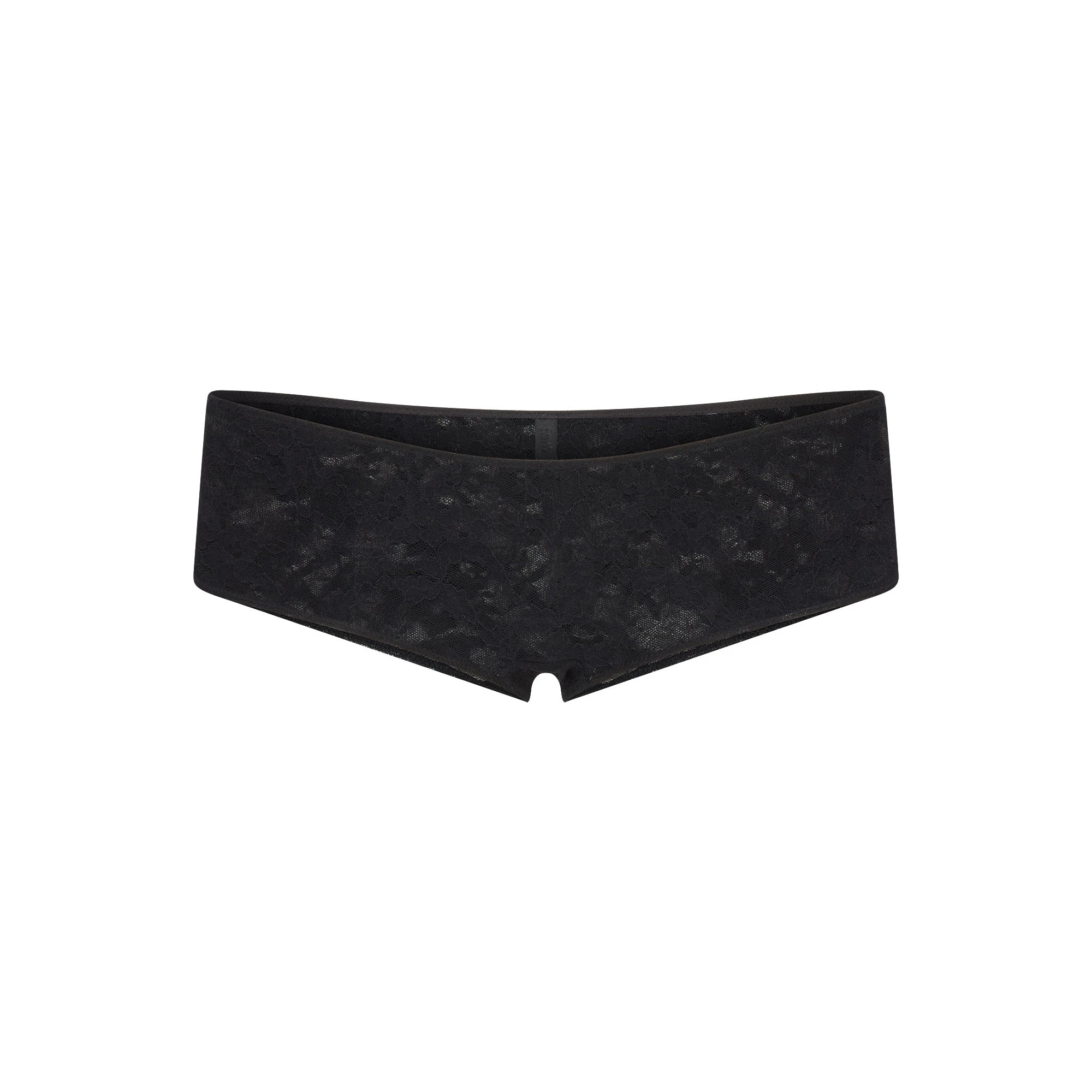 STRETCH LACE HIPSTER | SOOT FLAT ON A WHITE BACKGROUND | FLT