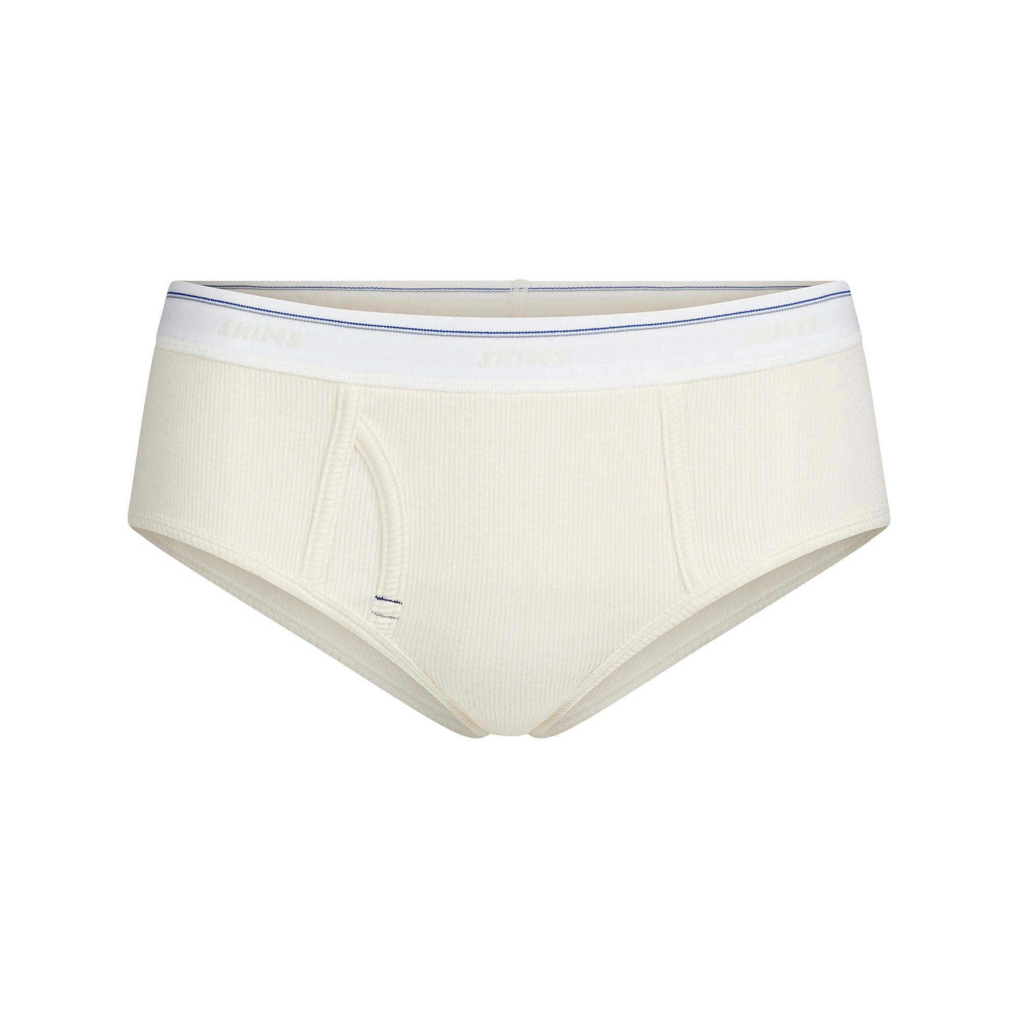 COTTON RIB HIPSTER | MARBLE STRIPE FLAT ON A WHITE BACKGROUND @ | FLT