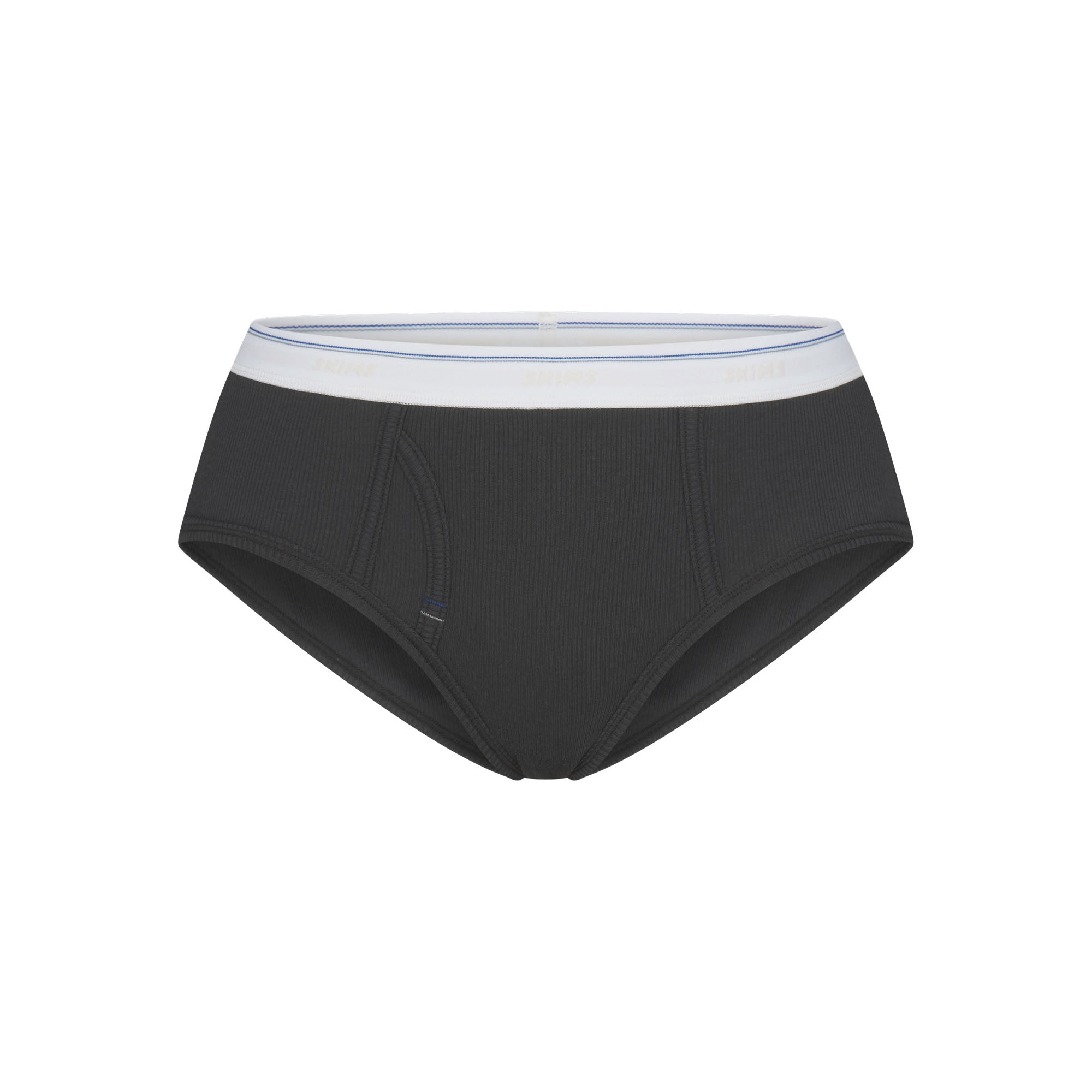 COTTON RIB HIPSTER | SOOT STRIPE