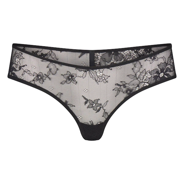 ULTRA FINE LACE HIPSTER | ONYX (HIPSTERS) FLAT ON A WHITE BACKGROUND | FLT