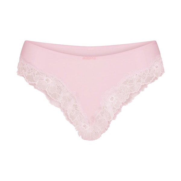 COTTON LACE BIKINI | CHERRY BLOSSOM (BIKINIS, PANTIES) FLAT ON A WHITE BACKGROUND | FLT