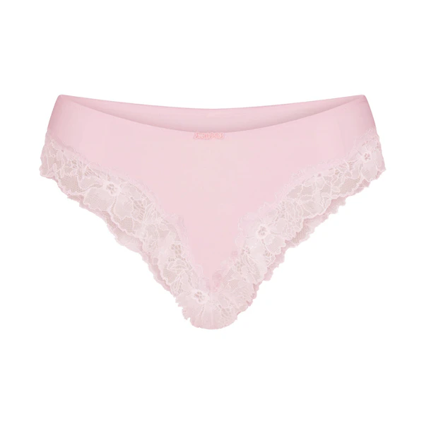 COTTON LACE BIKINI | CHERRY BLOSSOM (BIKINIS, PANTIES) FLAT ON A WHITE BACKGROUND | FLT