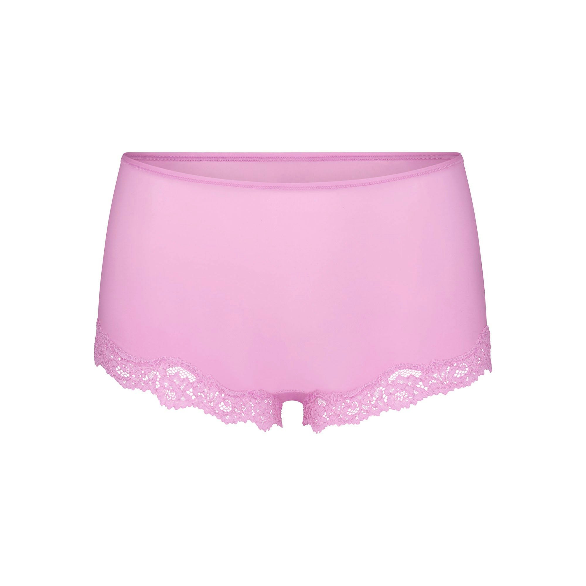 FITS EVERYBODY LACE BOY SHORT | PETAL(BOY SHORTS, PANTIES) FLAT ON A WHITE BACKGROUND | FLT