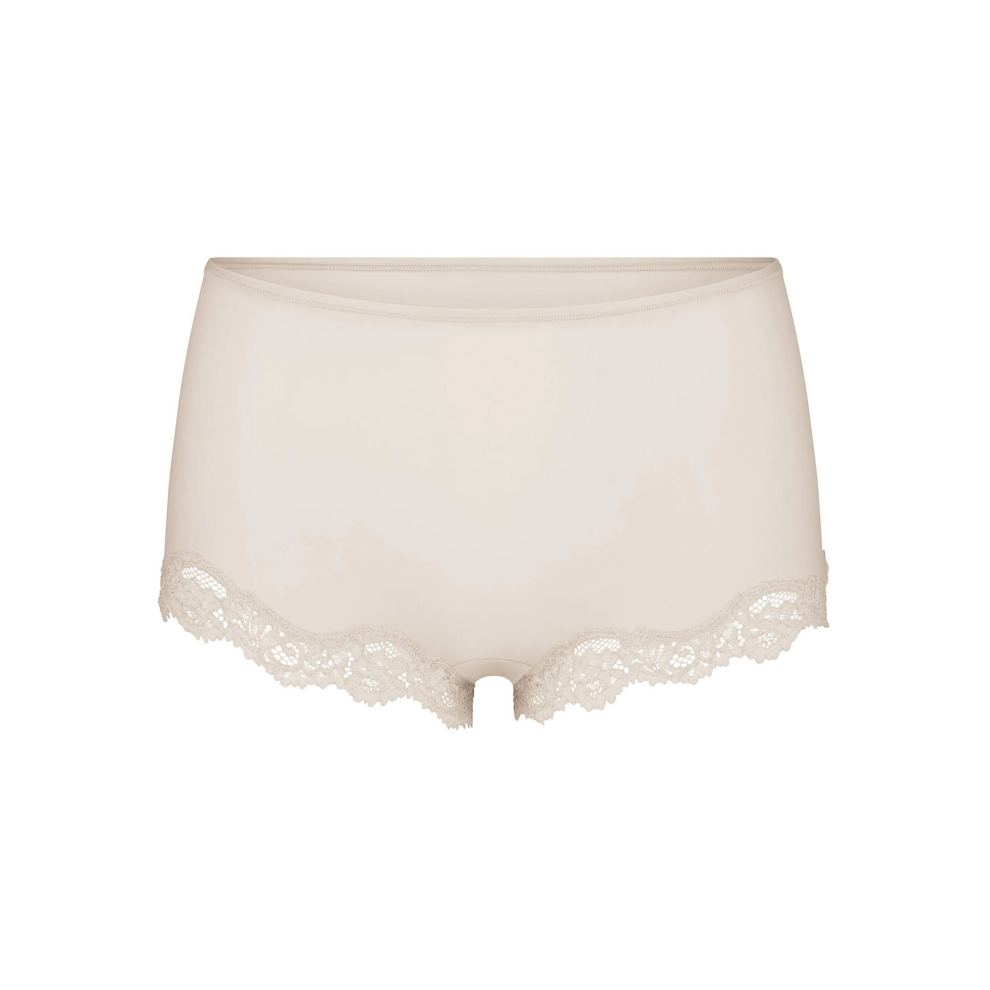 FITS EVERYBODY LACE BOY SHORT | STONE(BOY SHORTS, PANTIES) FLAT ON A WHITE BACKGROUND | FLT