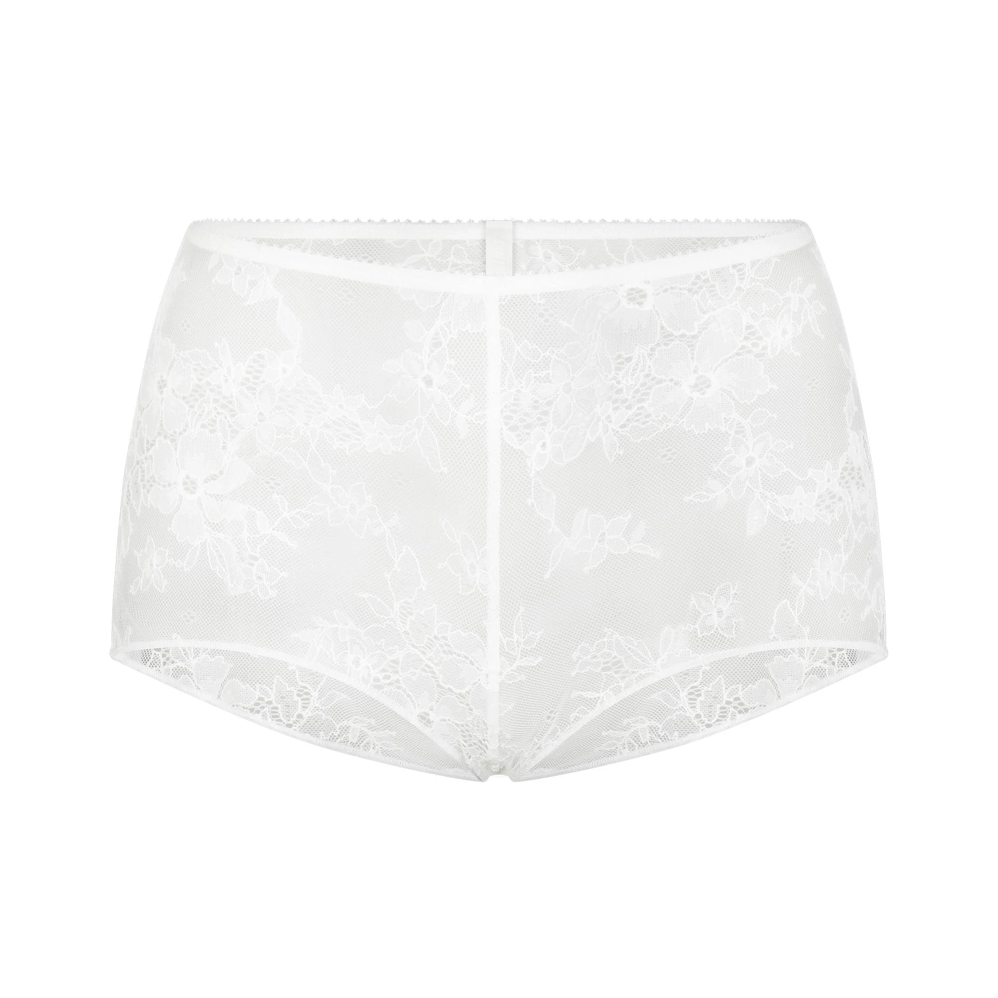 ULTRA FINE LACE BOY SHORT | MARBLE (BOY SHORTS, PANTIES) LAYS FLAT ON A WHITE BACKGROUND | FLT