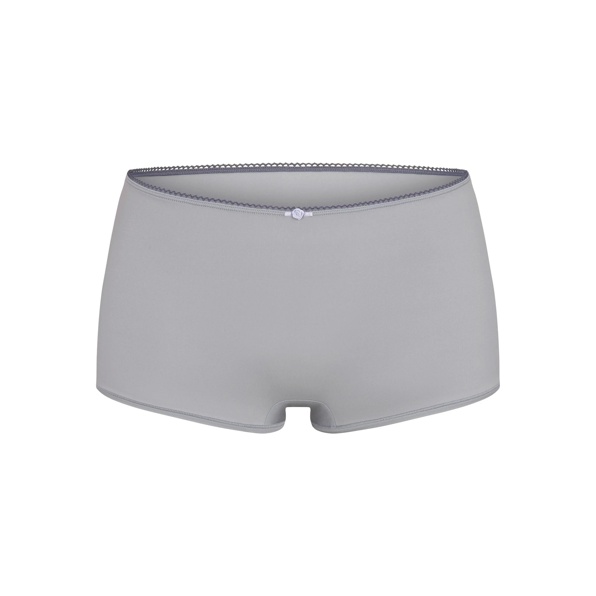 FITS EVERYBODY PICOT TRIM BOY SHORT | PACIFIC (BOY SHORTS) FLAT ON A WHITE BACKGROUND | FLT