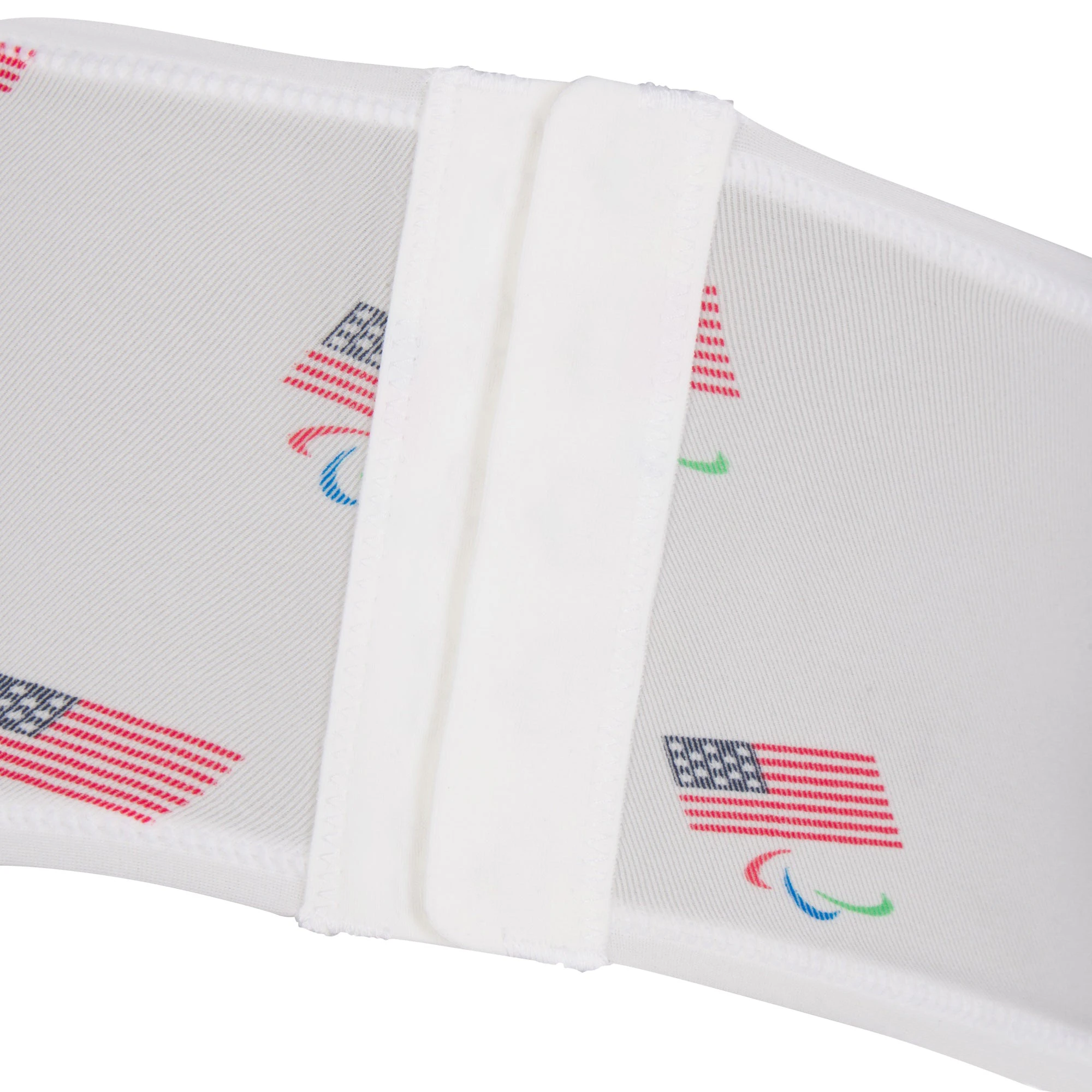 SKIMS FOR TEAM USA FITS EVERYBODY ADAPTIVE  PARALYMPIC BOY SHORT | WHITE ADDITIONAL FABRIC DETAILS