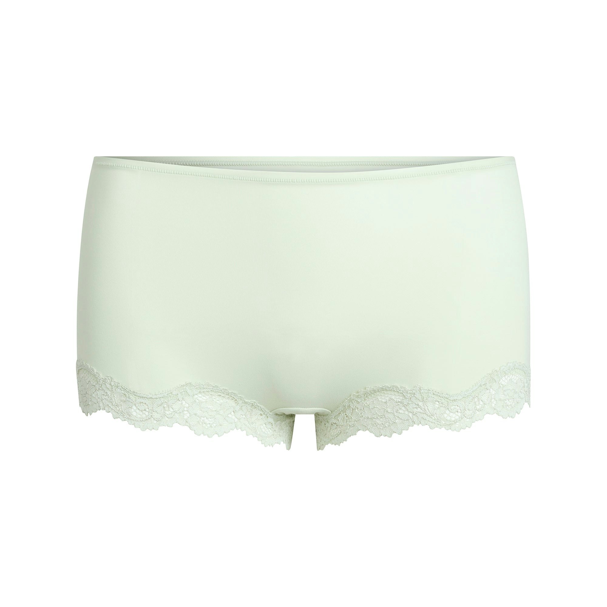 FITS EVERYBODY LACE BOY SHORT | SPEARMINT FLAT ON A WHITE BACKGROUND | FLT